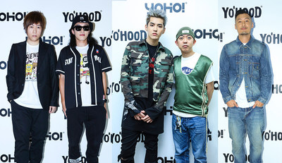 2016 YO'HOOD Global Trendy New Products Carnival, from left to right: Ashin, Bu erliang, Kris, NIGO, and Shawn Yue