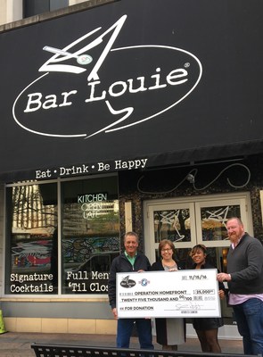 Bar Louie Salutes Veterans and Active Military with Free Entrée on Veterans Day and Offers 'Give Back' Donation to Operation Homefront