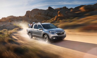 2017 Honda Ridgeline is the First and Only Pickup Truck to Earn TOP SAFETY PICK+ Rating from IIHS