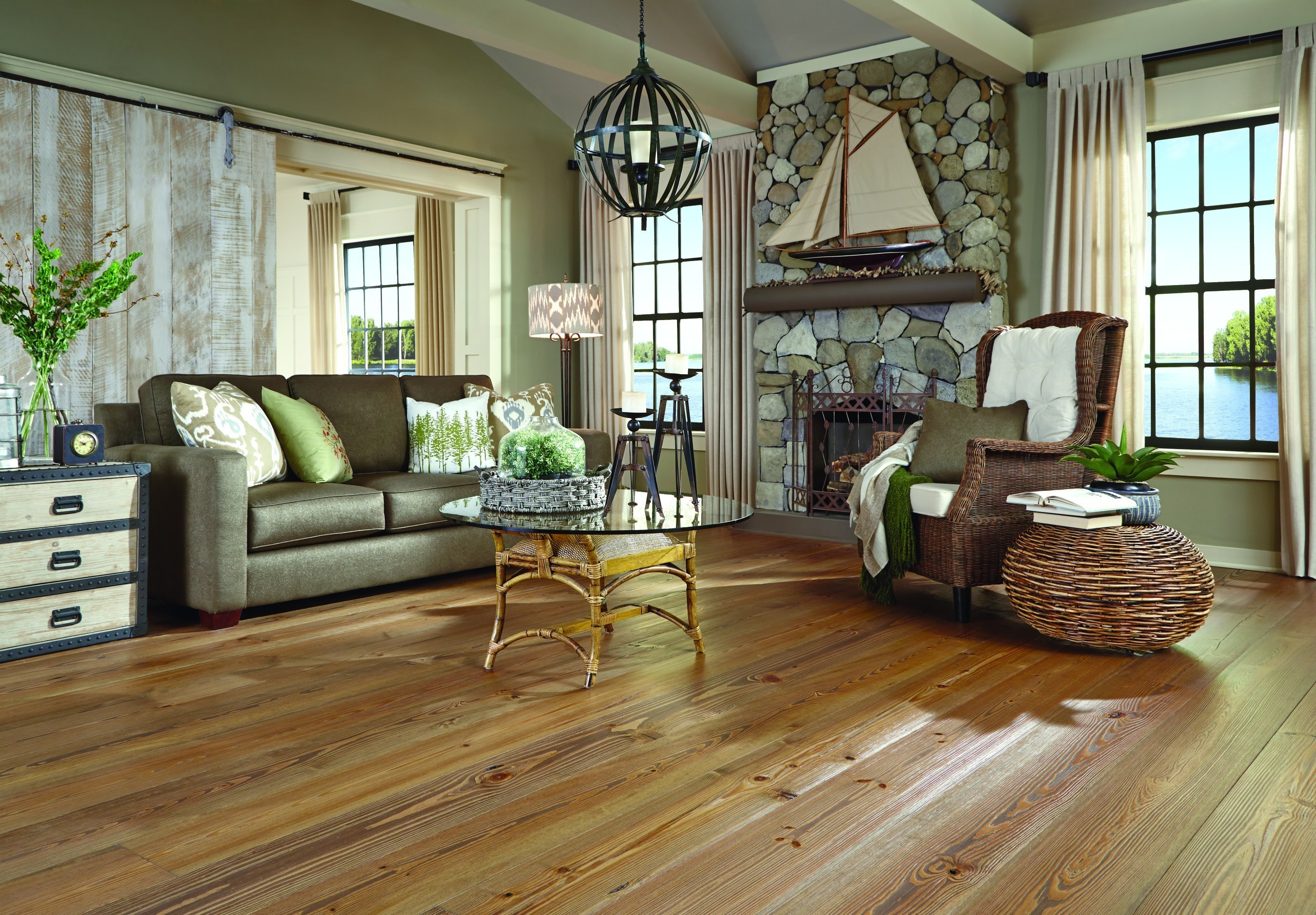 "Boathouse" From Carlisle Wide Plank Floors' New Lakehouse Collection
