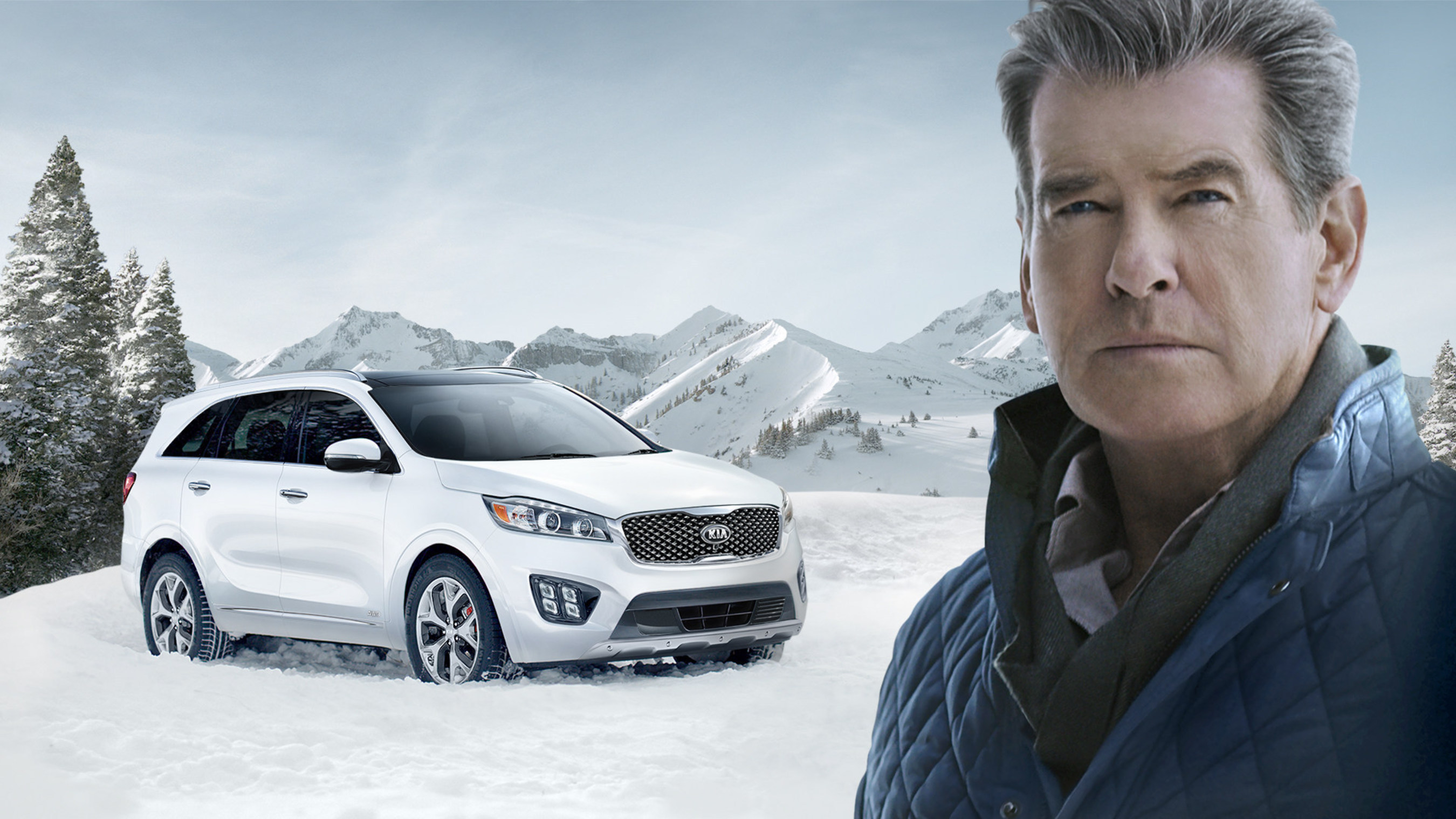 Pierce Brosnan Makes The "Perfect Getaway" In The All-New 2016 Sorento During Kia Motors' Super Bowl Commercial