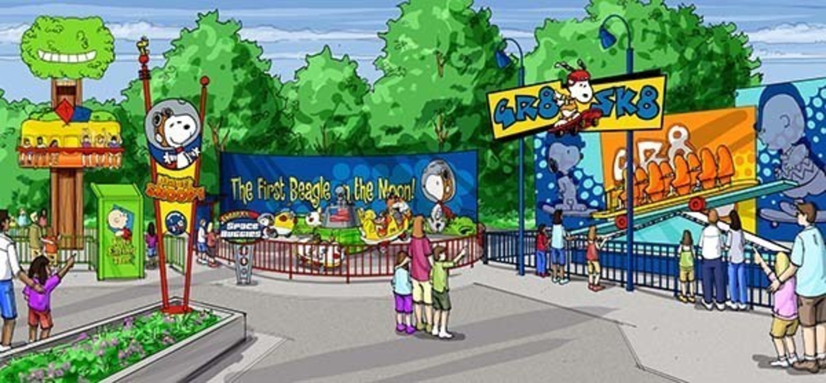The expanded Planet Snoopy at California's Great America will feature three new rides that parents can enjoy with their kids. The 40th anniversary season begins March 28-29.