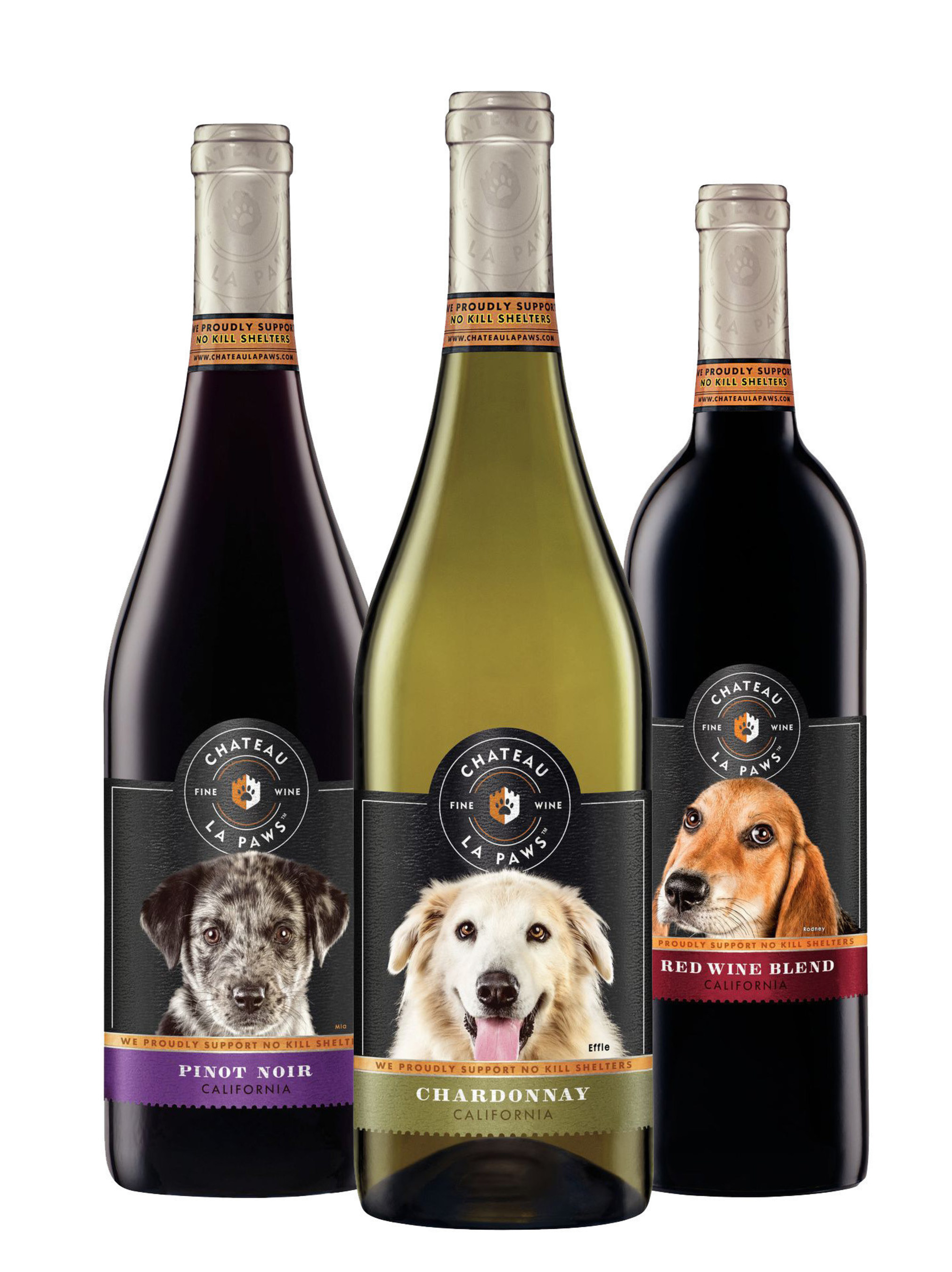 Chateau La Paws, the latest wine brand released from Diageo Chateau & Estate Wines (DC&E), launched today combining the company's love of dogs with delightful wines to create a delicious, easy drinking wine with a purpose. The mission is simple: wine lovers giving back to rescue dogs in need, helping them find a permanent chateau of their own.