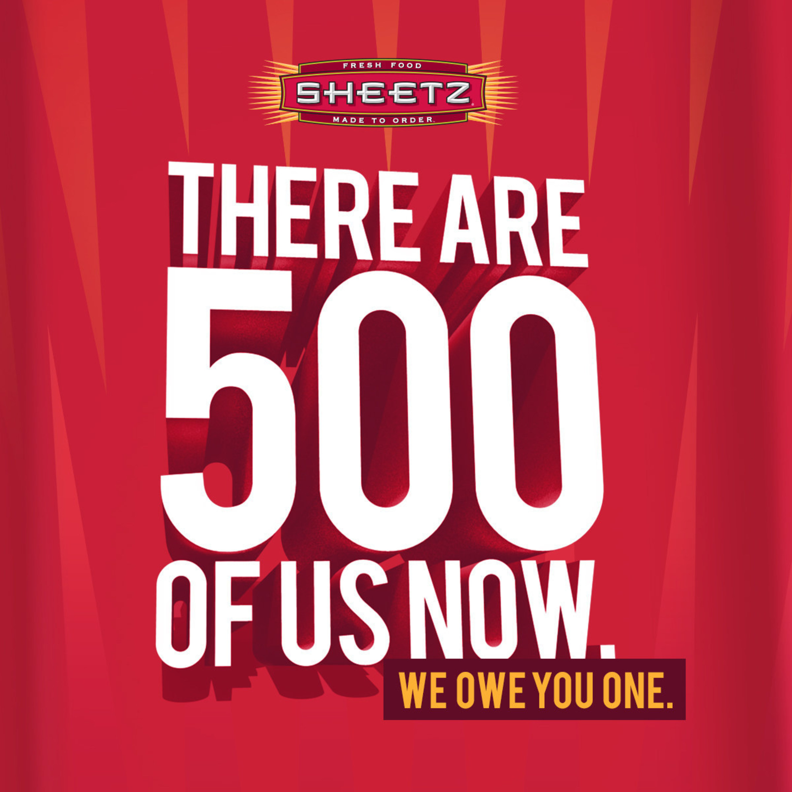 Sheetz celebrates its 500th store with free coffee and fountain drinks in all stores on Tuesday, February 24, 2015.