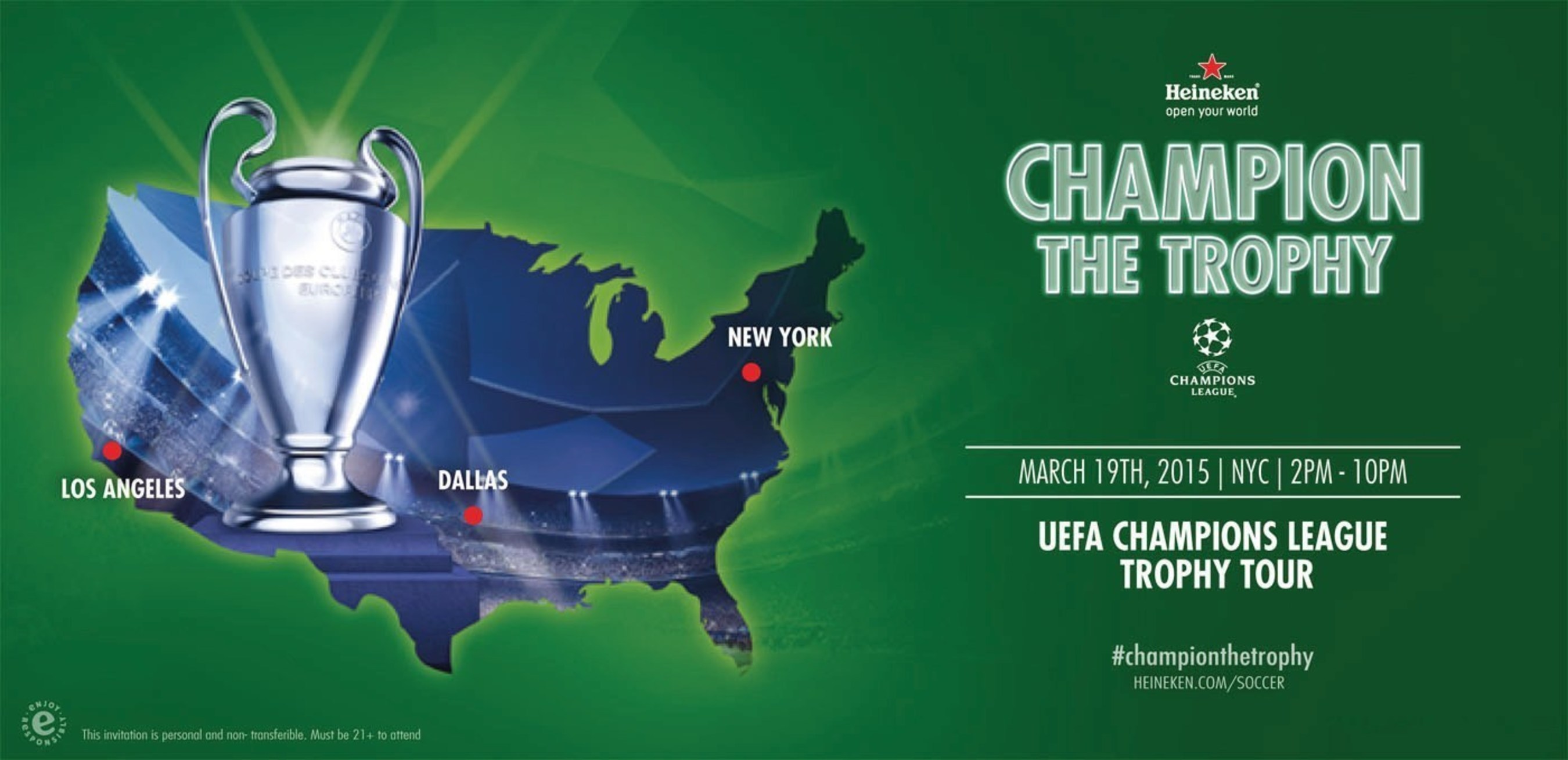 Heineken® Brings The Glory Of The UEFA Champions League Stateside With
