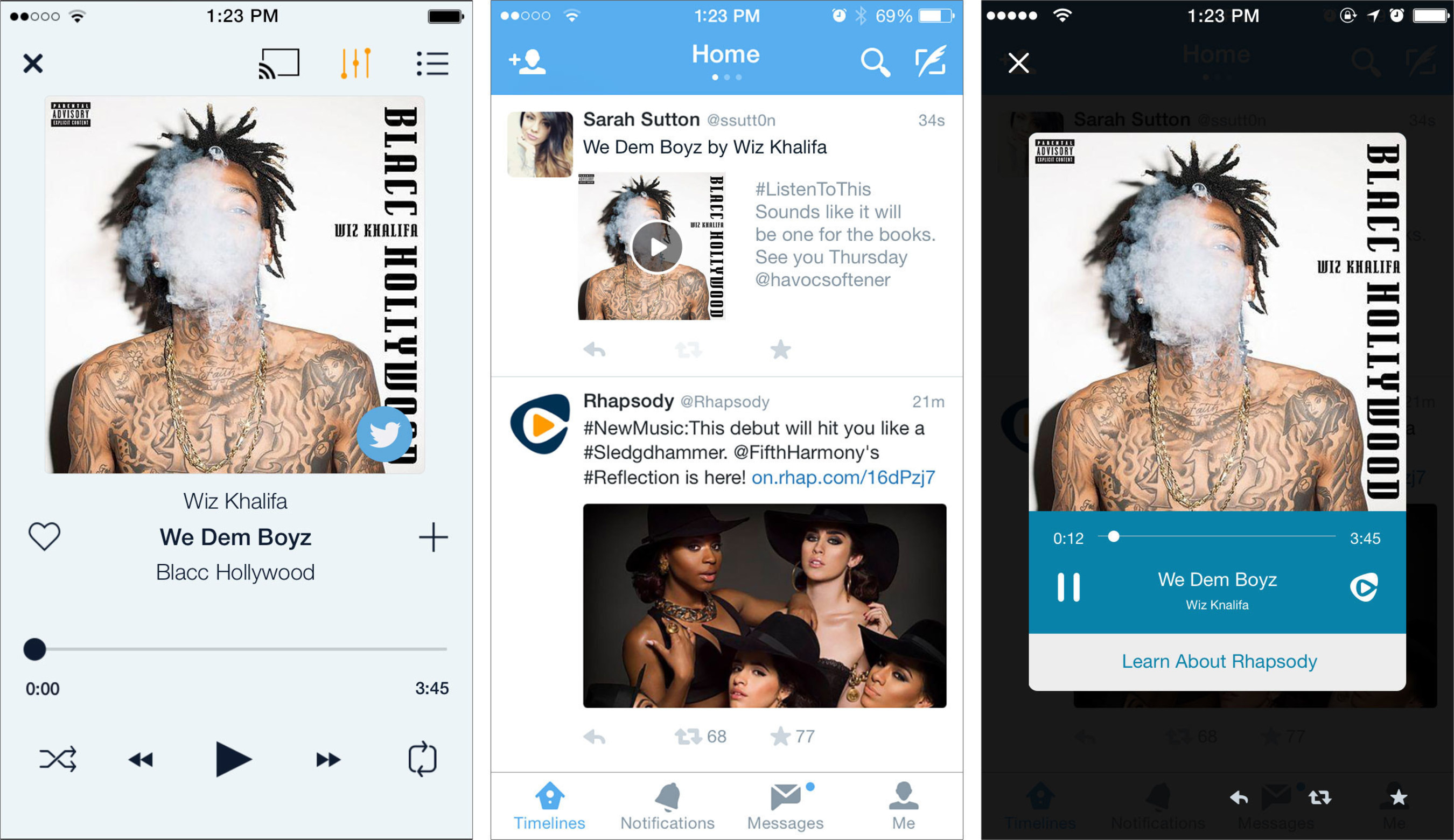 Rhapsody Brings Millions of Licensed Songs To Twitter Using Audio Cards