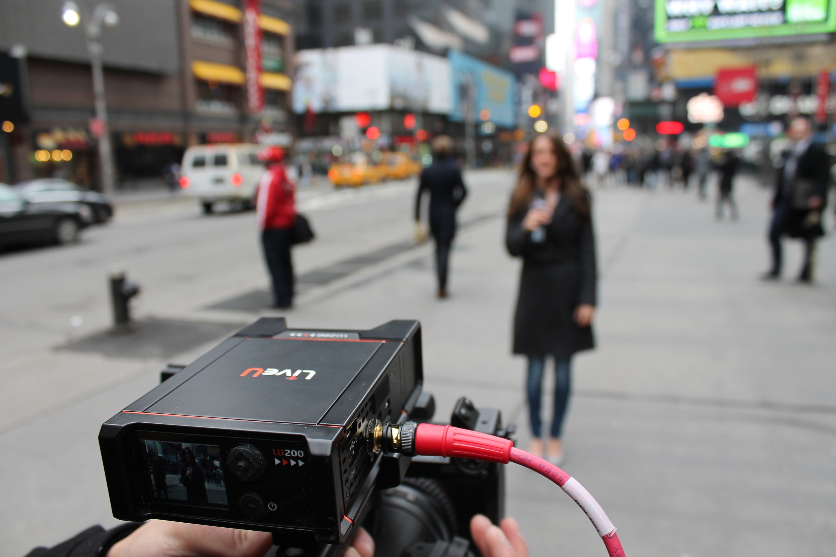 Weighing just 1lb, LiveU's LU200 allows every field camera to be equipped with a bonding uplink unit