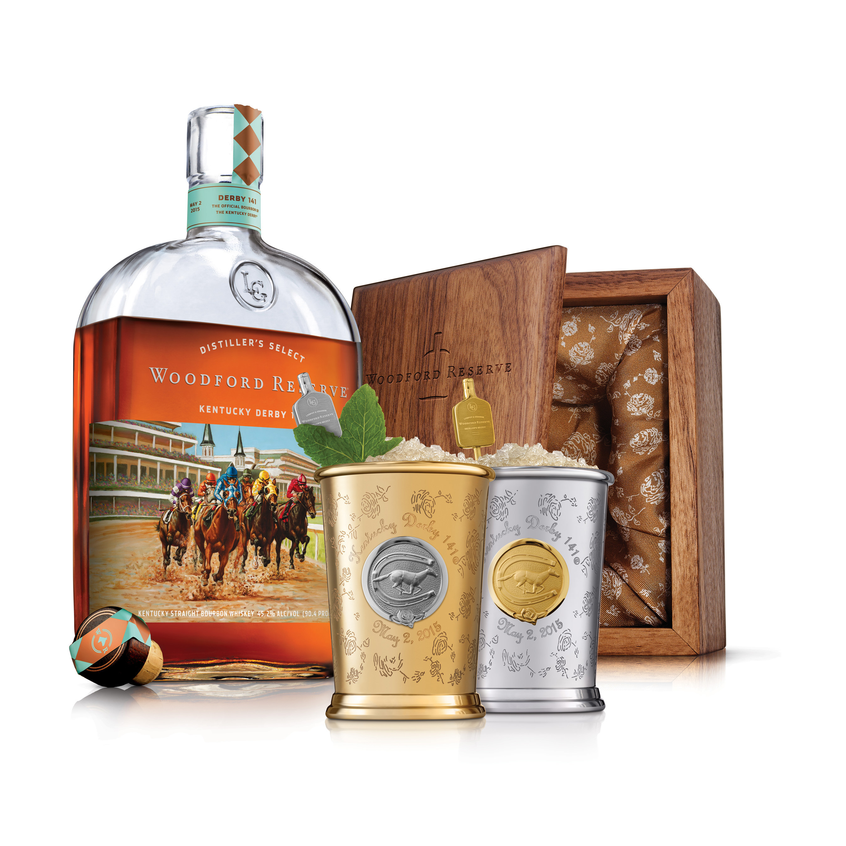 Woodford Reserve Teams Up with Fashion & Mixology's Most Notable Names to Create $1,000 Kentucky Derby Mint Julep Cup.