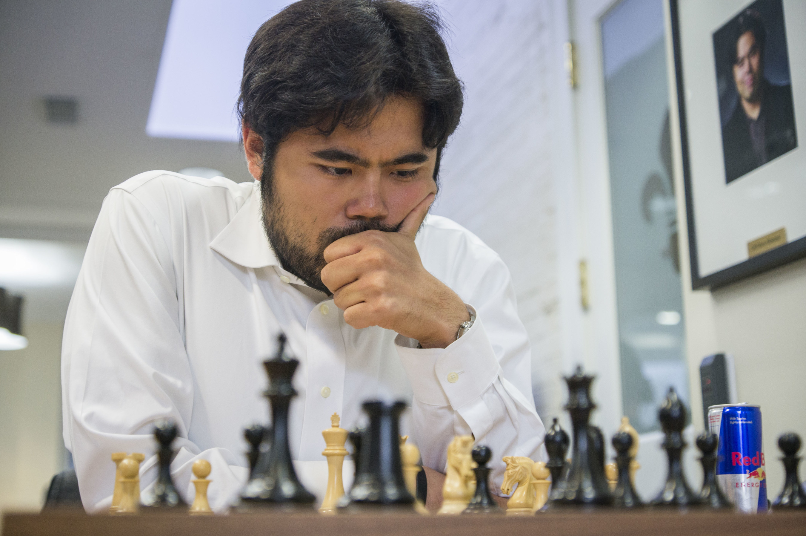 Chess Grandmaster Hikaru Nakamura, the No. 1 ranked American, won the 2015 U.S. Chess Championship Sunday at the Chess Club & Scholastic Center of Saint Louis. The competition is part of the "Triple Crown" of American chess championships held in Saint Louis each year. Nakamura, 27, lives in St. Louis. Photo credited to Lennart Ootes, Chess Club and Scholastic Center of Saint Louis.