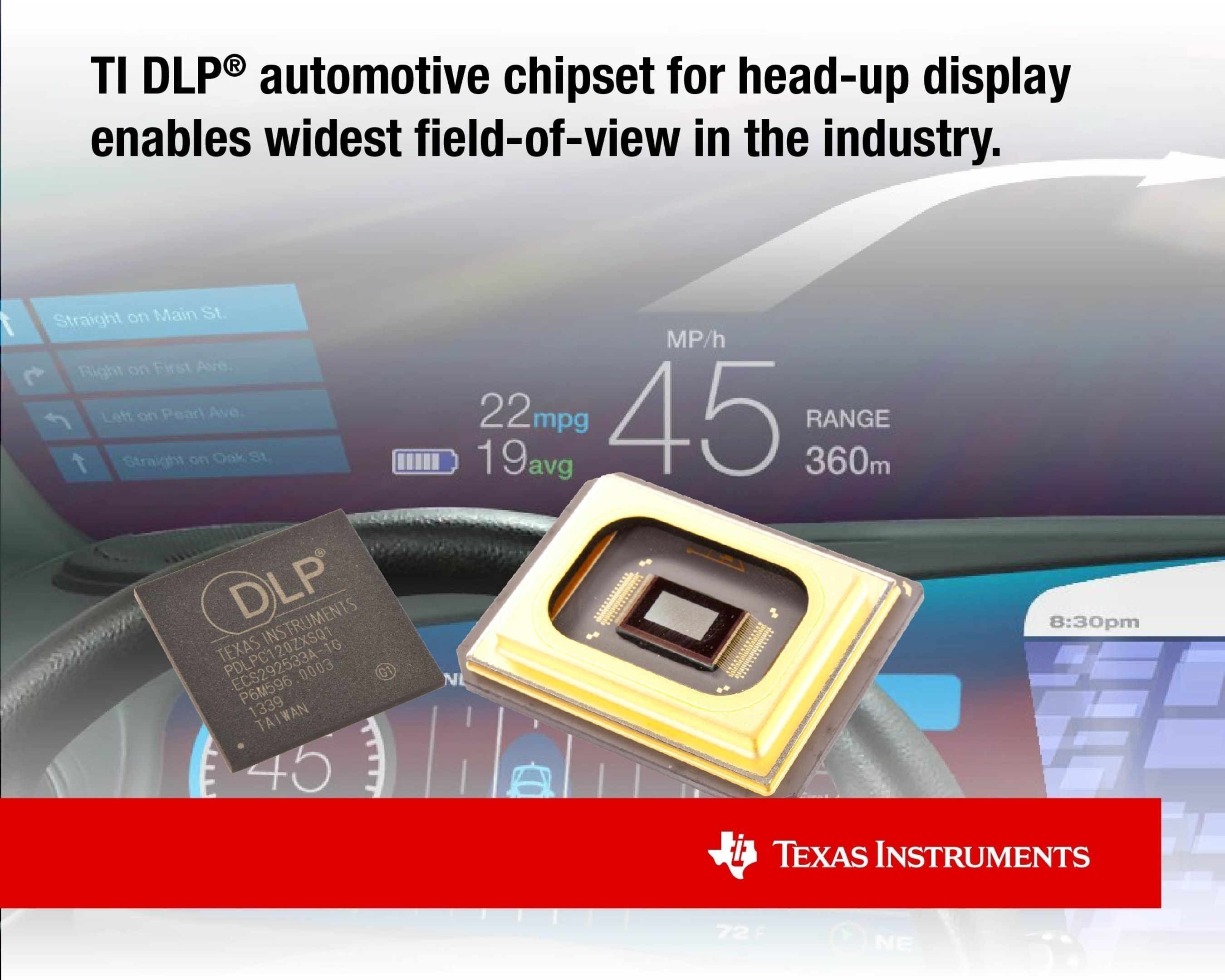 TI DLP automotive chipset for head-up display.