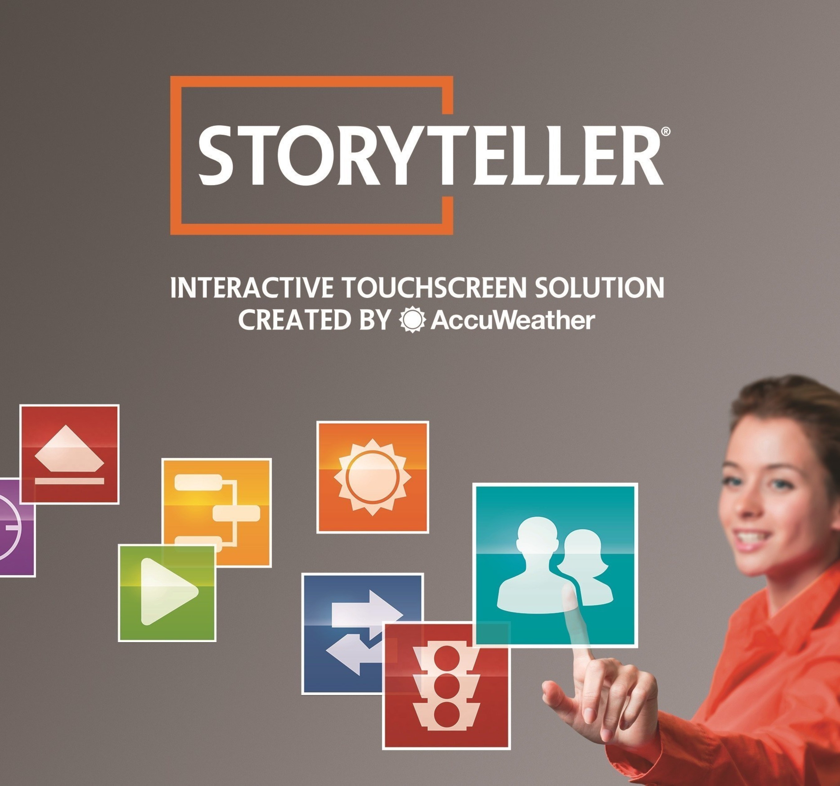 StoryTeller Interactive Touchscreen Solution by AccuWeather
