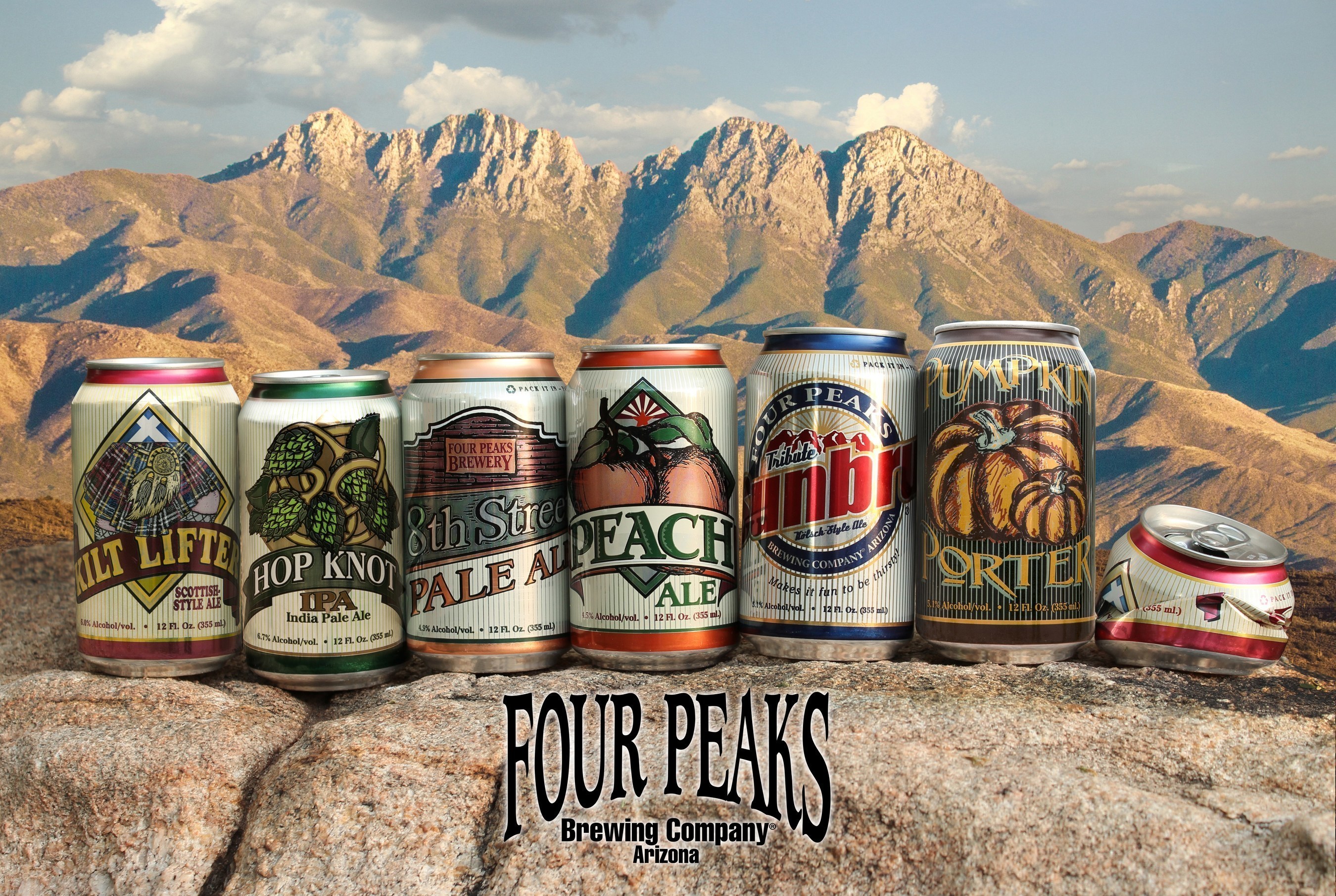 Four Peaks Brewing Company has launched five of its beers in Rexam 12 oz. cans.