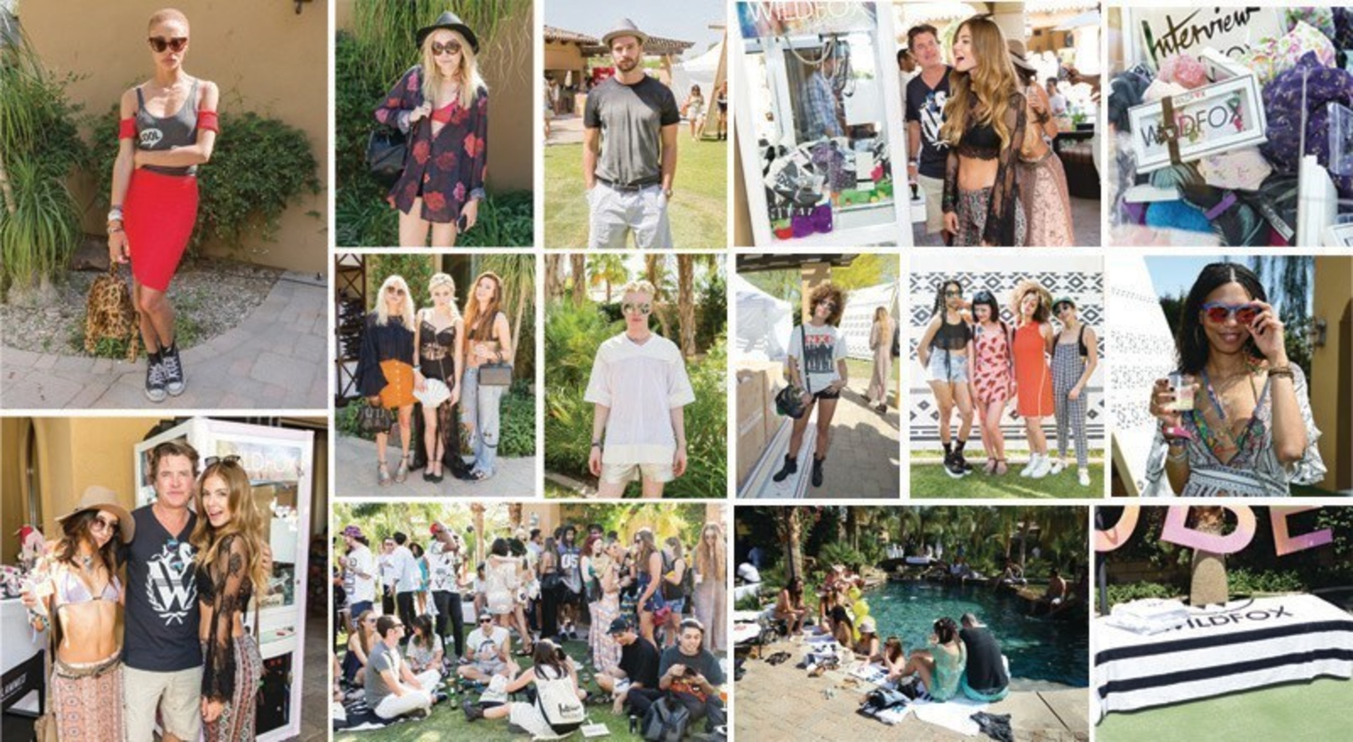 Overview: Wildfox x Interview Pool Party during Coachella Weekend One