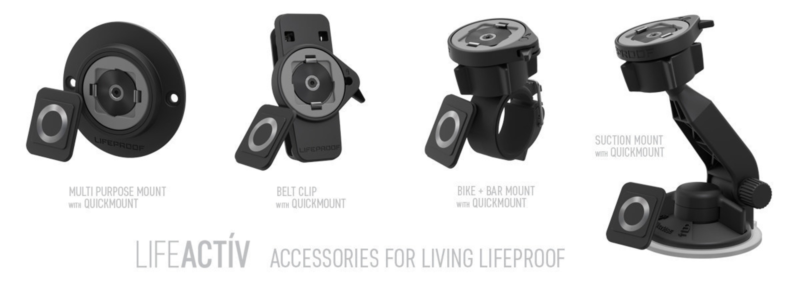 LIFEACTIV universal accessories from LifeProof available now on lifeproof.com.