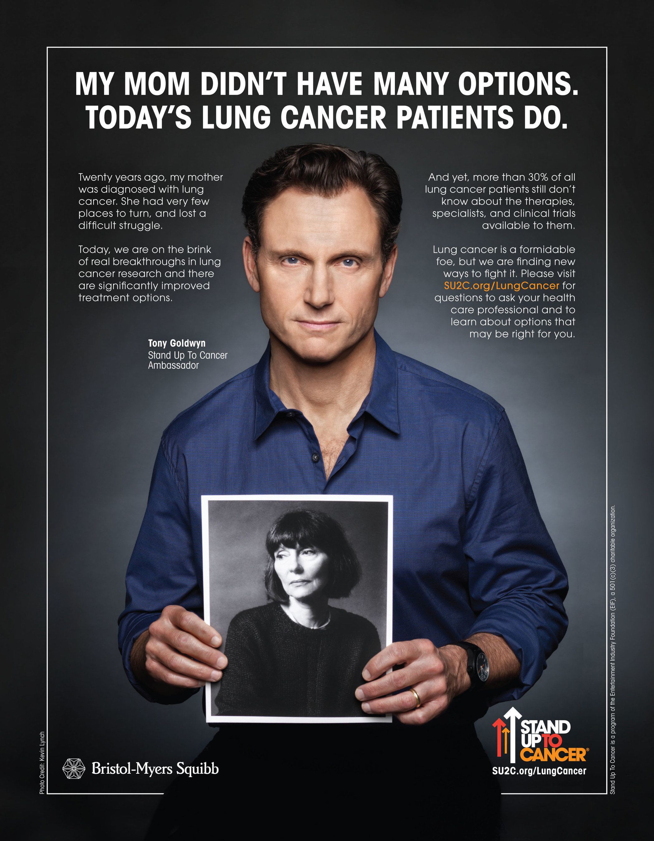 Tony Goldwyn in a lung cancer PSA with Stand Up To Cancer (SU2C) and Bristol-Myers Squibb.