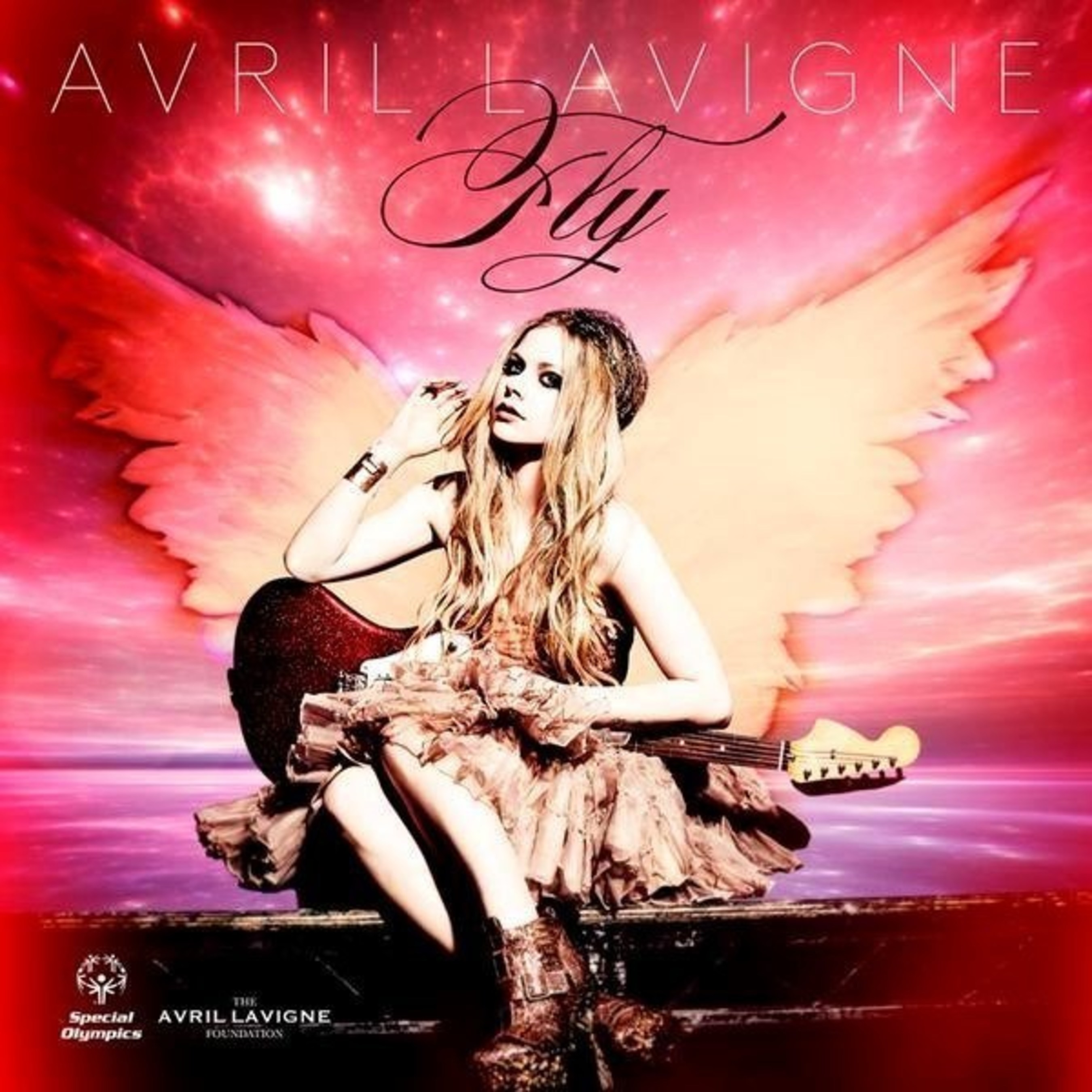 Avril Lavigne cover art for "Fly" photo by Mark Liddell