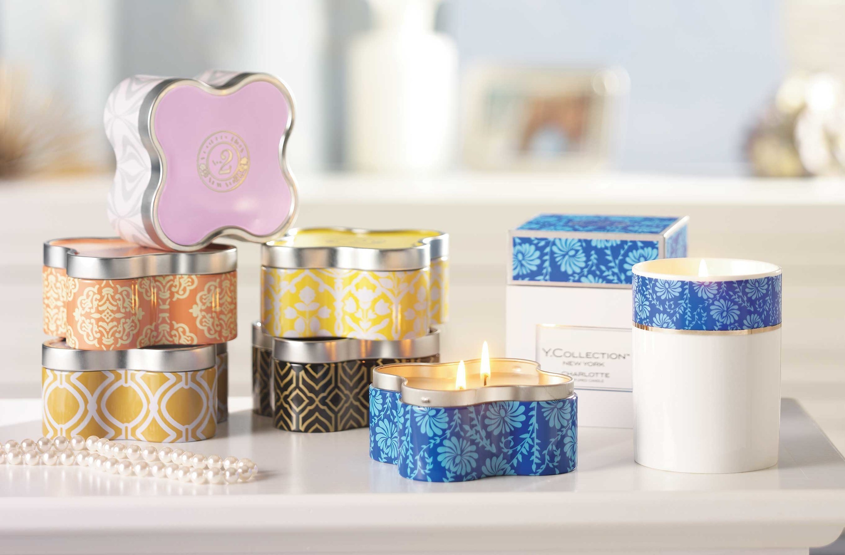 Yankee Candle's premium Y. Collection No. 2, available in eight fragrances hand-poured into two sophisticated new forms.