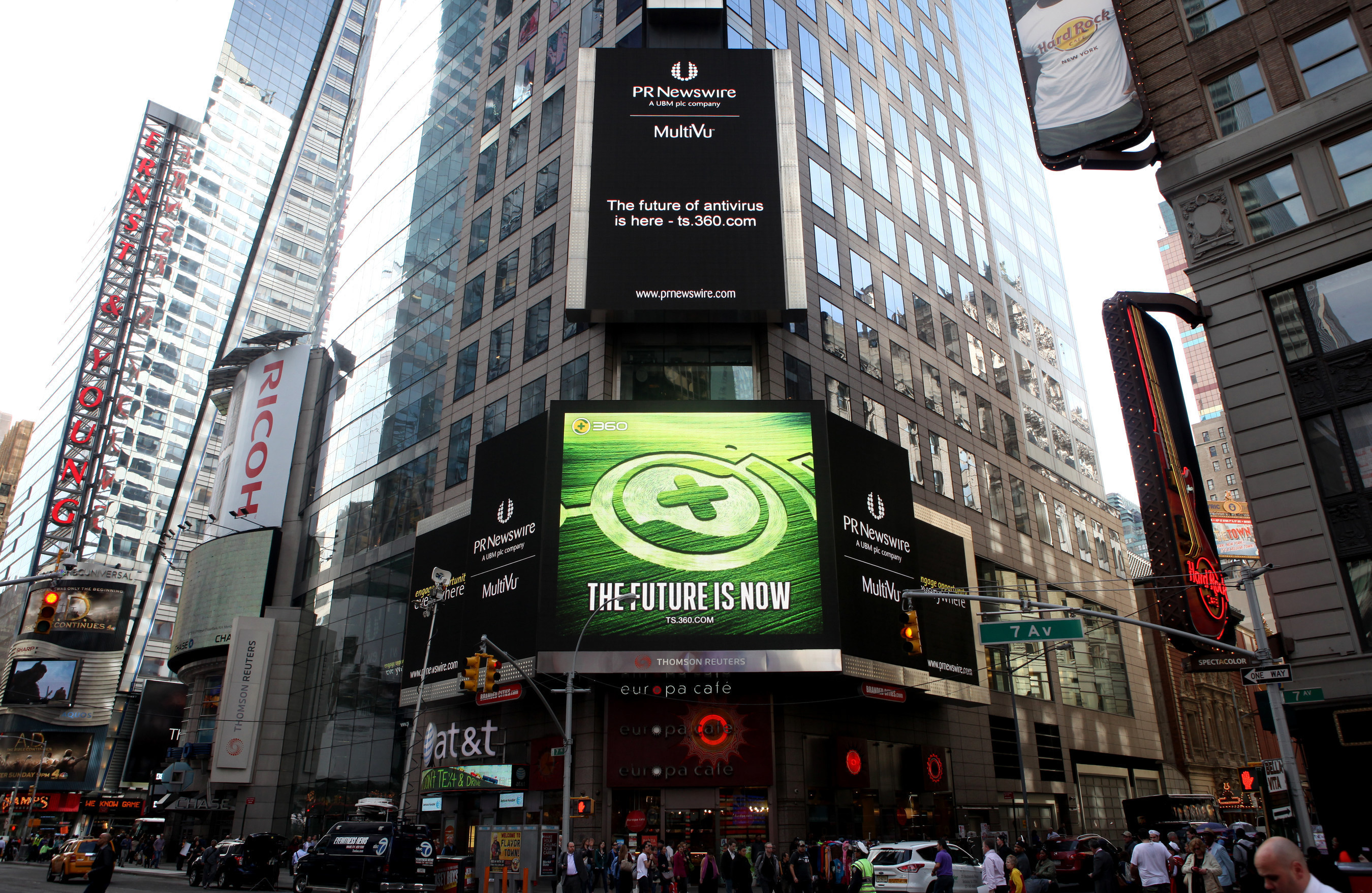 The Future is Now -- Qihoo 360 Advertisement on Times Square