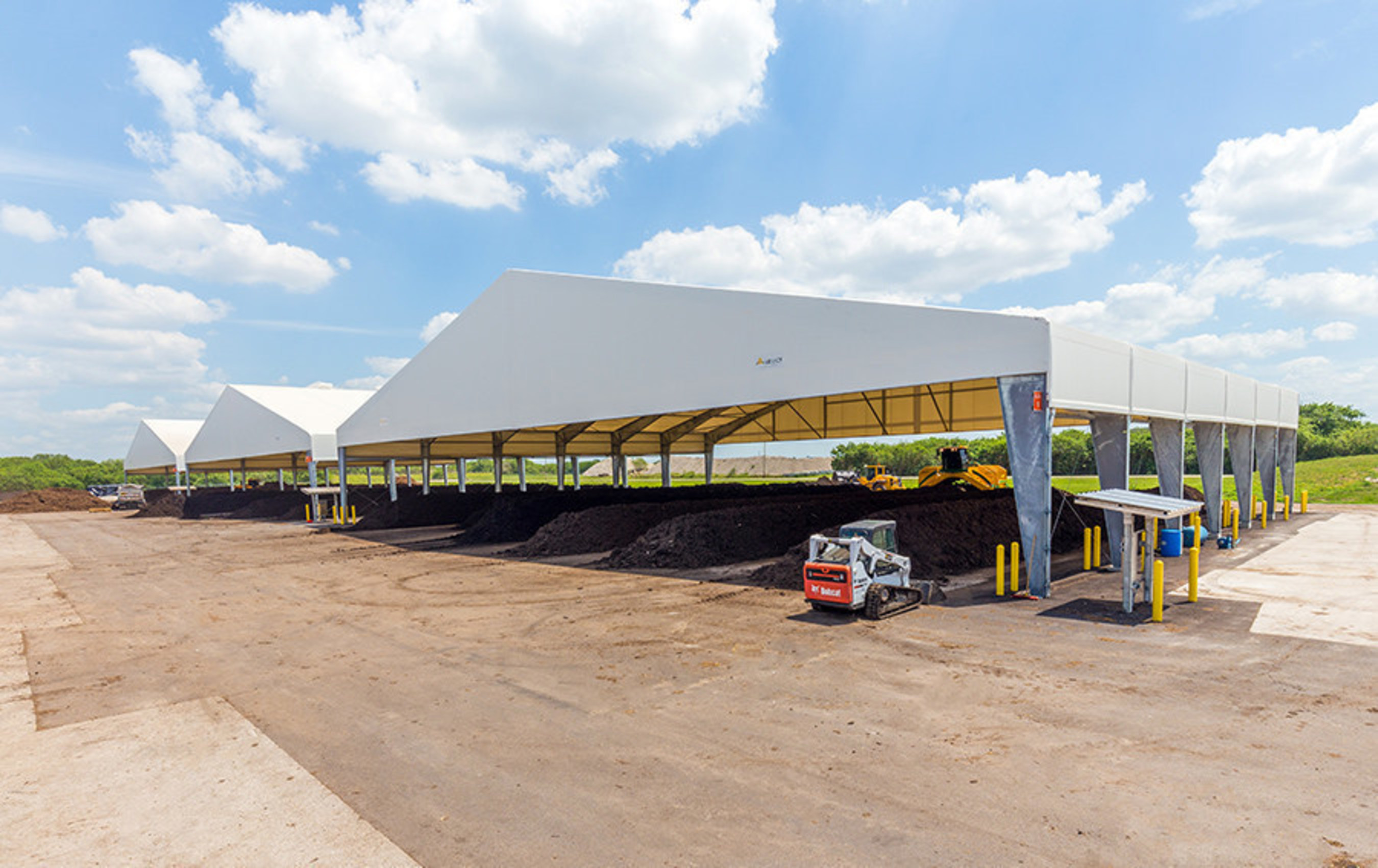 One key advantage of a Legacy fabric structure is that the translucent fabric allows light to enter the building through the roof, saving energy costs by eliminating the need for artificial lighting during daylight hours.