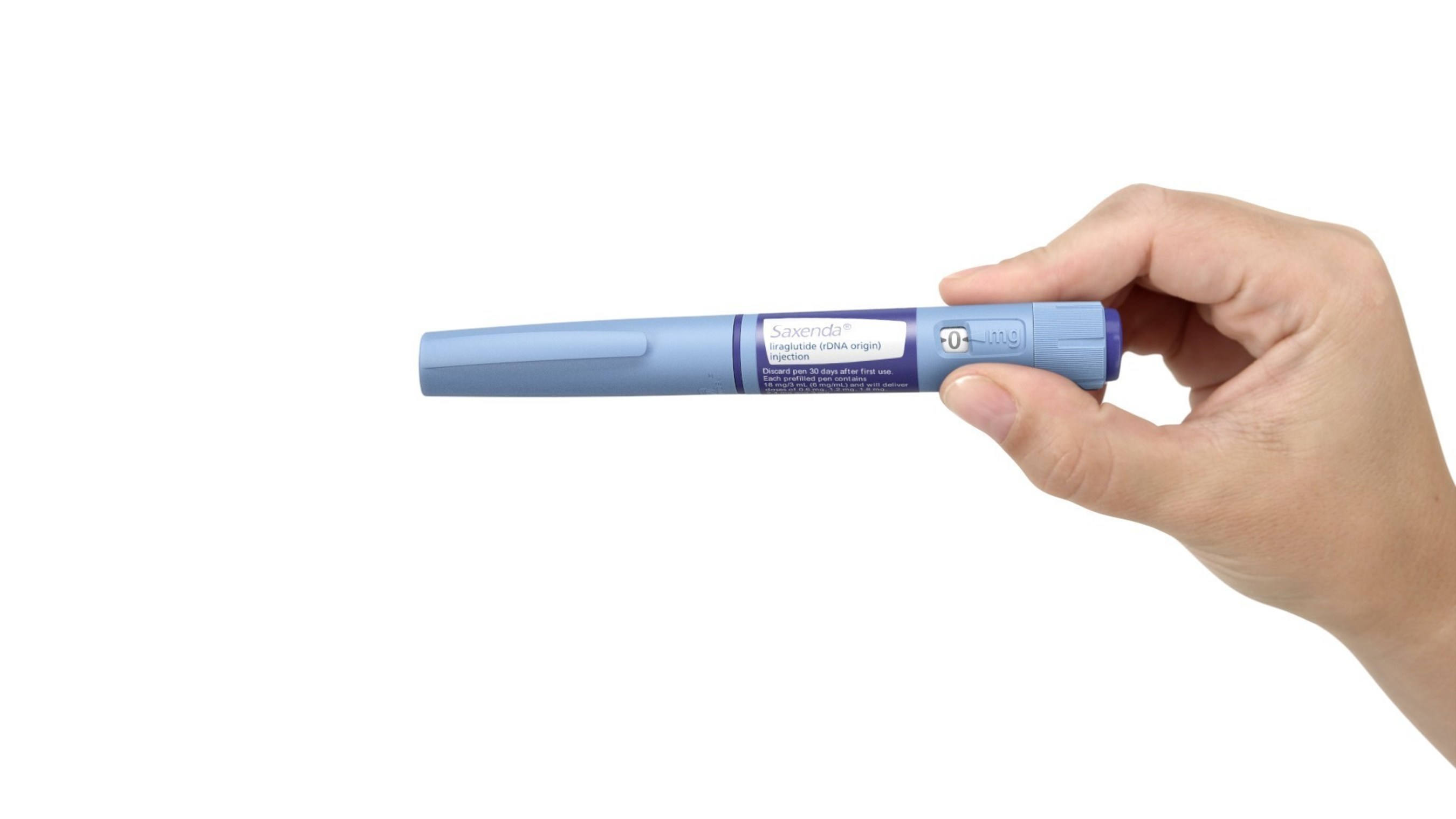 Saxenda(R) (liraglutide [rDNA origin] injection) pen. Please see full Prescribing Information, including Boxed Warning, for Saxenda(R)  at Saxenda.com