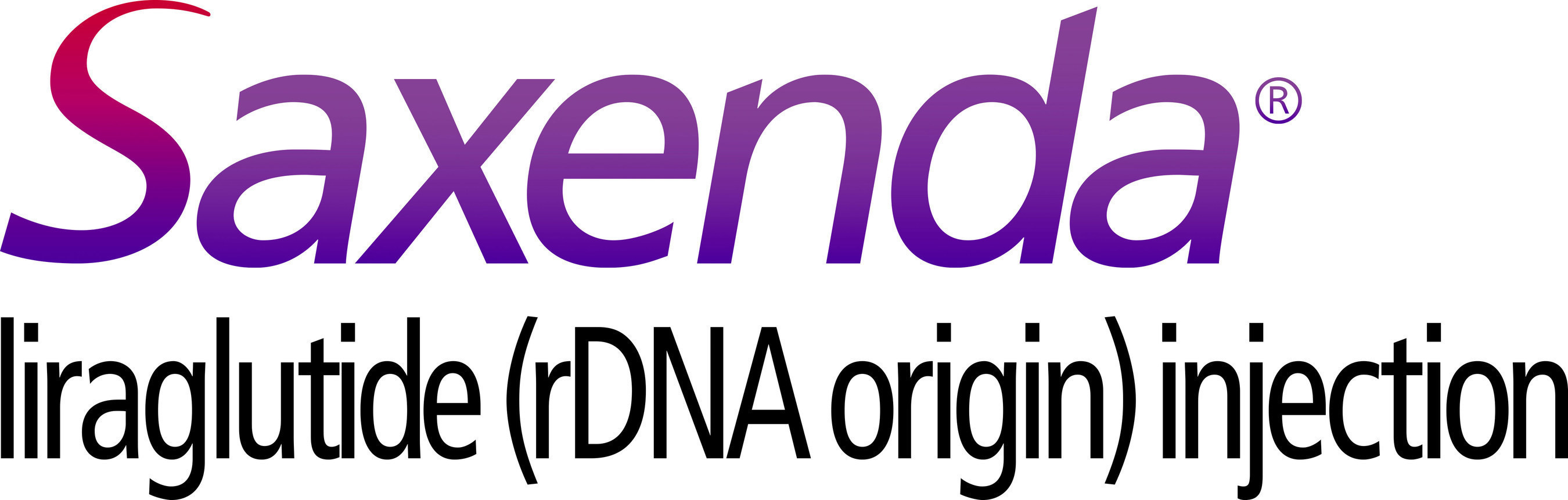 Saxenda(R) (liraglutide [rDNA origin] injection) logo. Please see full Prescribing Information, including Boxed Warning, for Saxenda(R) at Saxenda.com