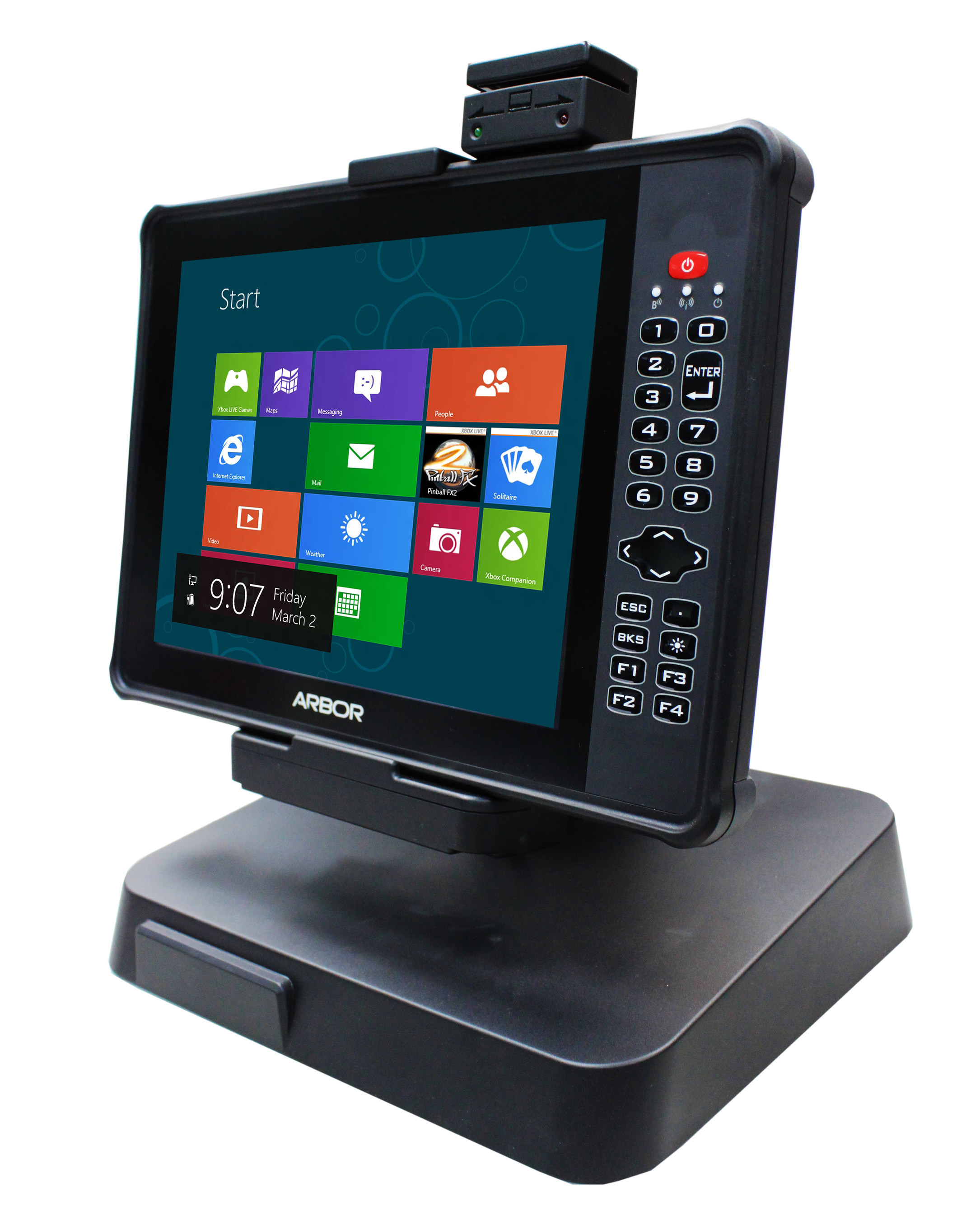Arbor Solution Gladius G0975 rugged tablet for mPOS and retail applications.