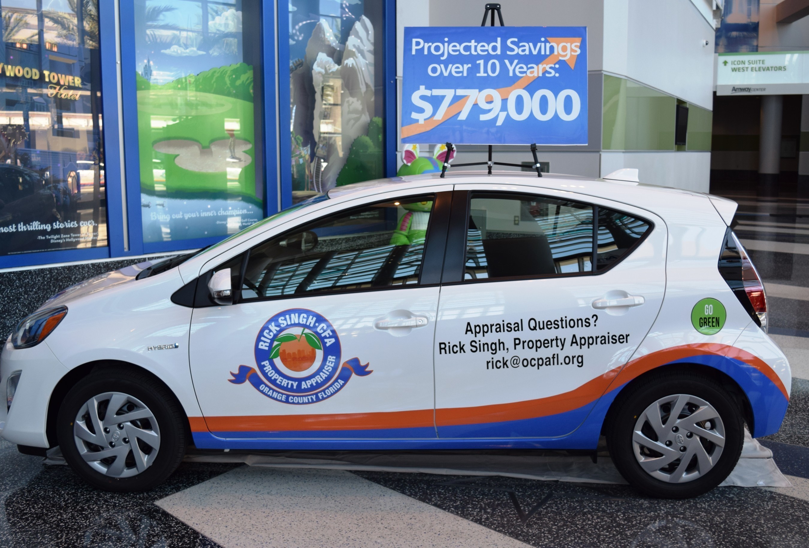 The sustainable fleet is part of the Orange County Property Appraiser's commitment to positively managing its impact on the environment and community.