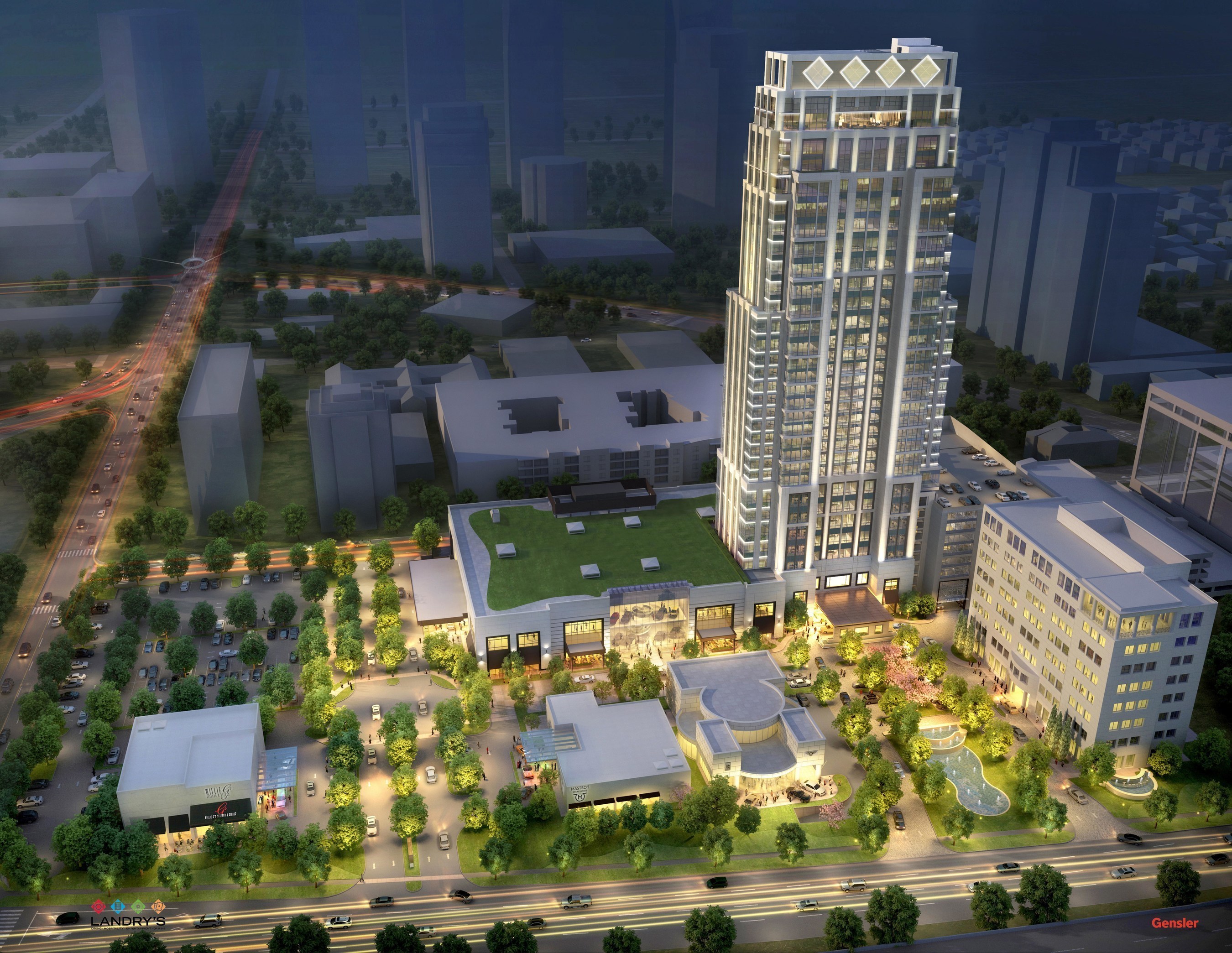 Tilman J. Fertitta unveils his newest venture The Post Oak, a 35-story tower which includes a luxury hotel and mixed-use development on 10-acres in Houston's prestigious Galleria/Uptown area.