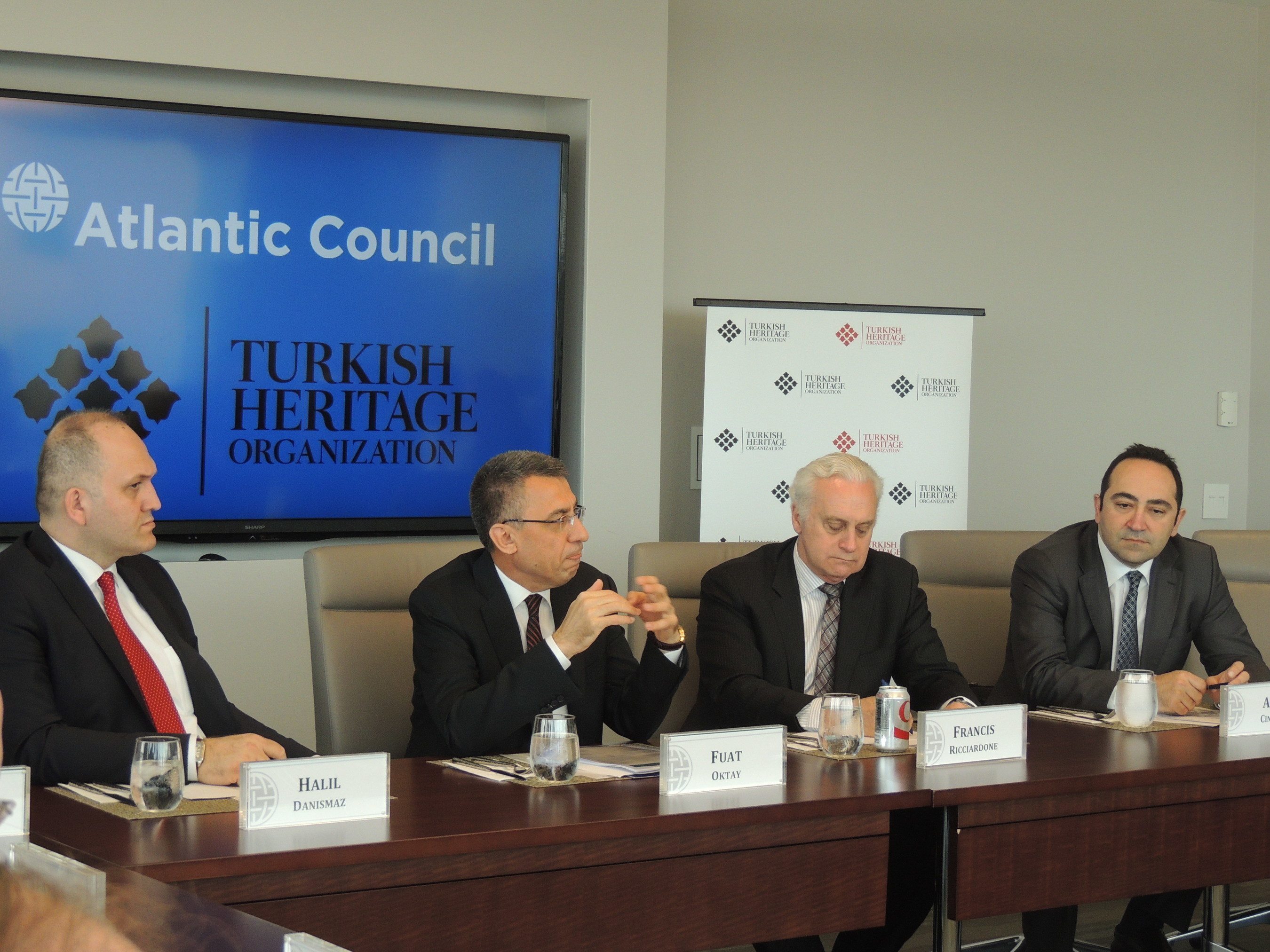 From left: Halil Danismaz, Dr. Fuat Oktay, Fmr. Ambassador Francis Ricciardone, Ali Cinar