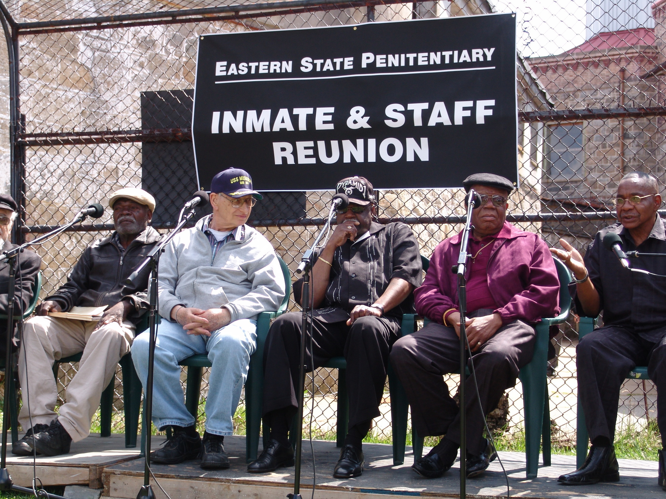 Former inmates and officers return to the abandoned cellblocks of Eastern State Penitentiary to share their memories with the public on Saturday, May 9, 2015.