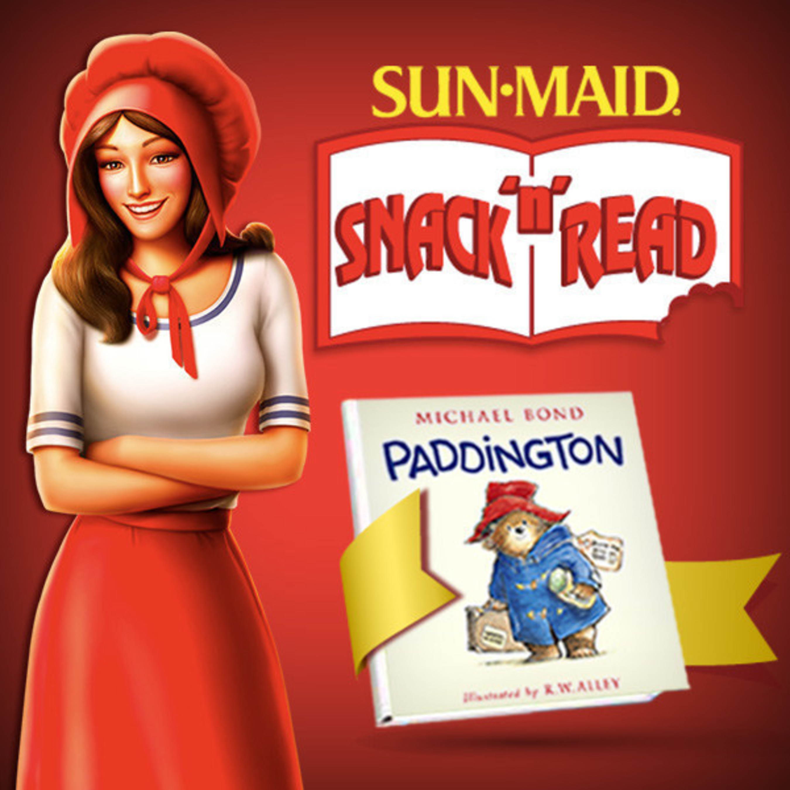"Paddington" is the final of three free books offered in Sun-Maid's Snack 'n' Read series in partnership with HarperCollins Publishers. People can enter to win every day. 200 winners are randomly chosen daily and 10 winners will receive a sweepstakes prize package of HarperCollins Story Time Library sets. Details at www.sunmaidoffer.com