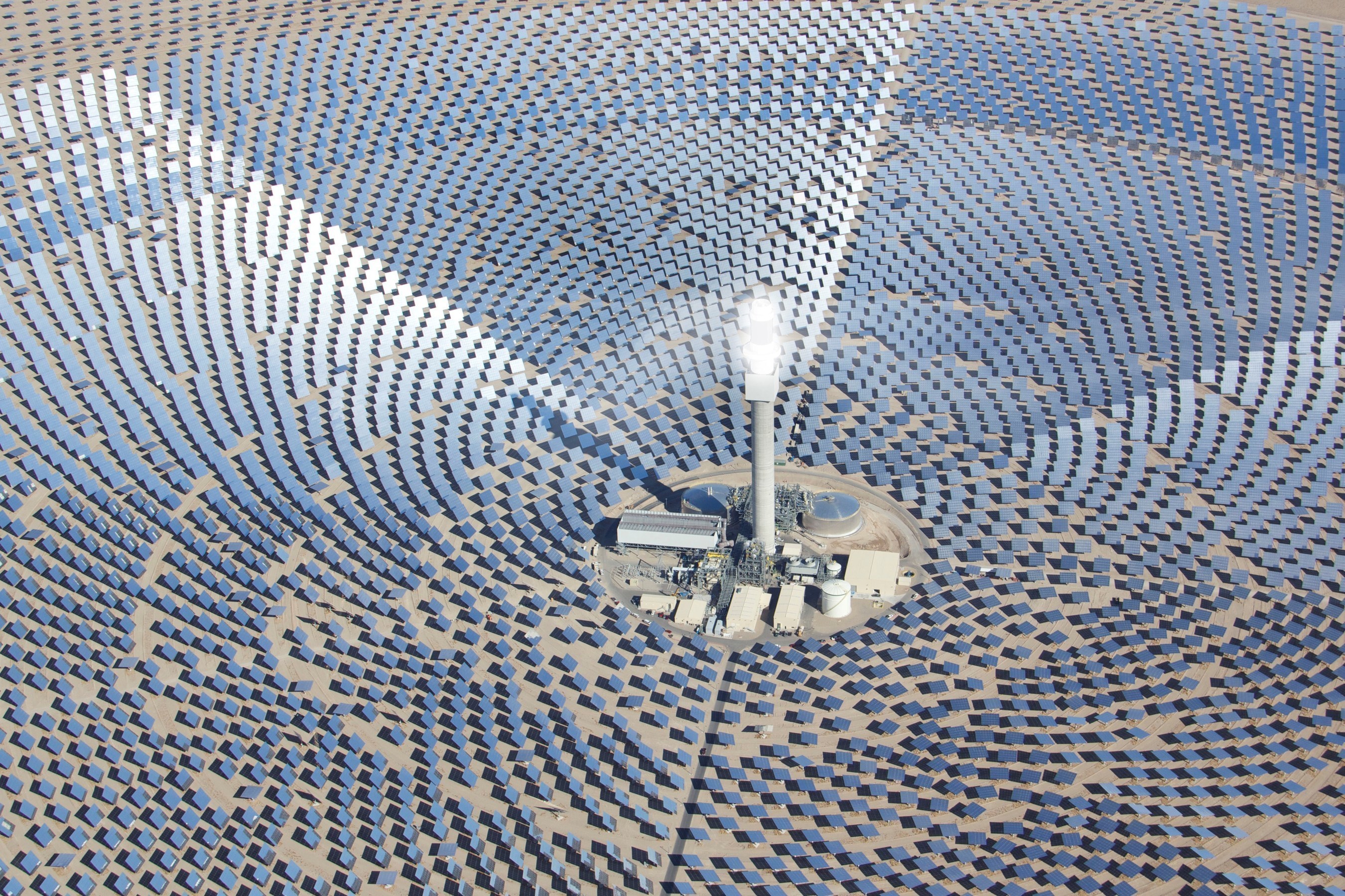 Crescent Dunes Solar Energy Plant is the world's first utility-scale solar thermal facility to feature advanced molten salt power tower energy storage capabilities.