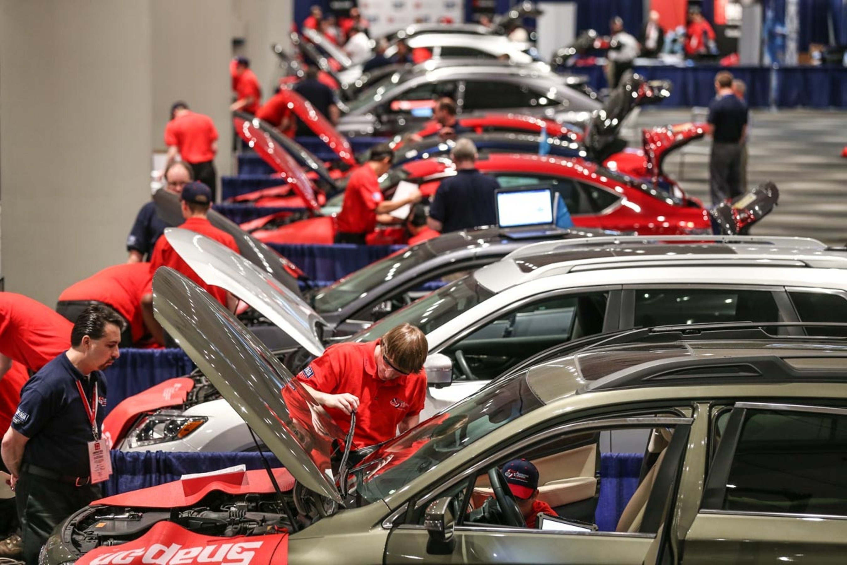 High school students from across the country compete to become America's Top Technician at the 2015 National Automotive Technology Competition.