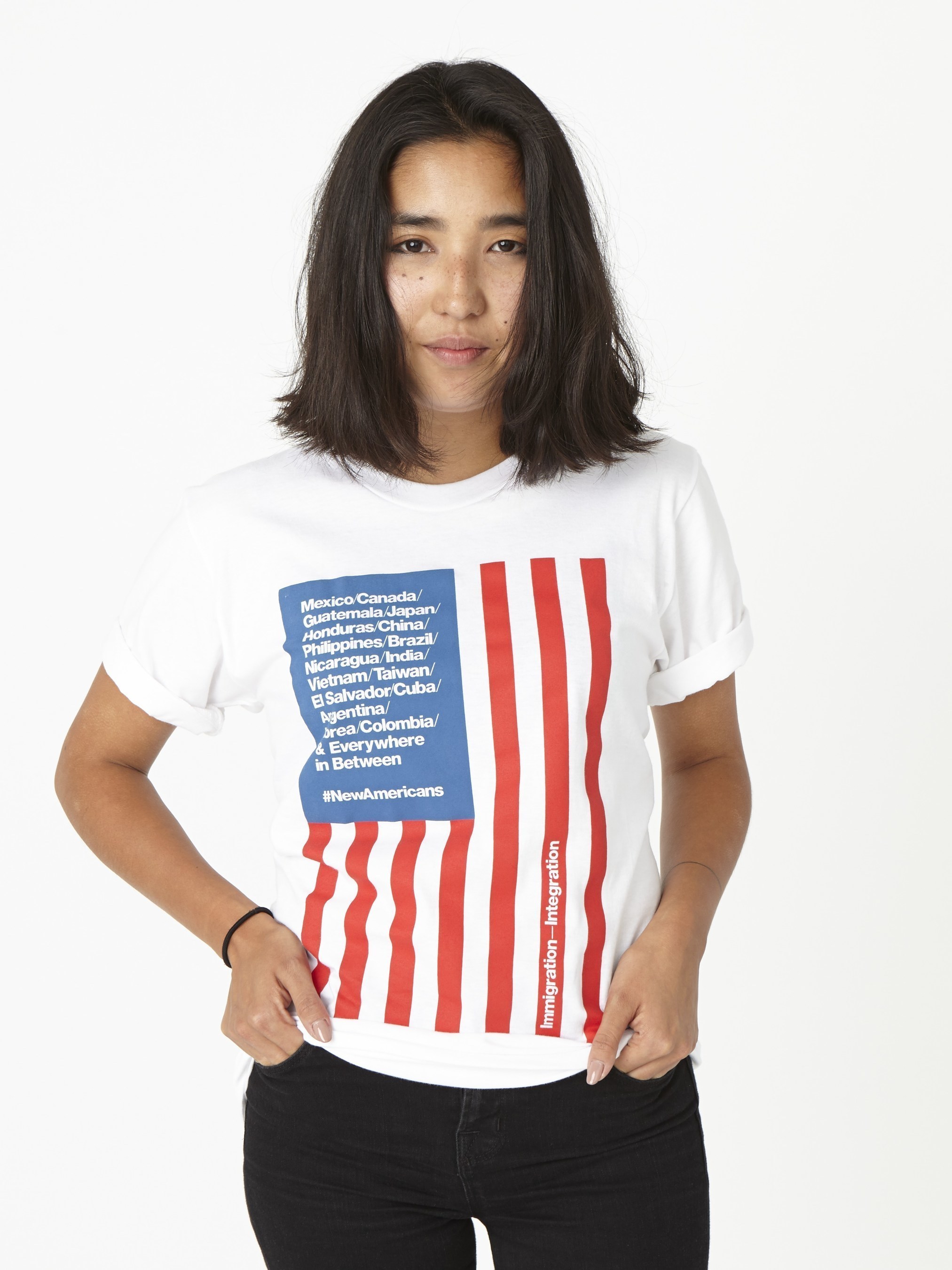 American Apparel limited edition Immigration Integration(TM) t-shirt