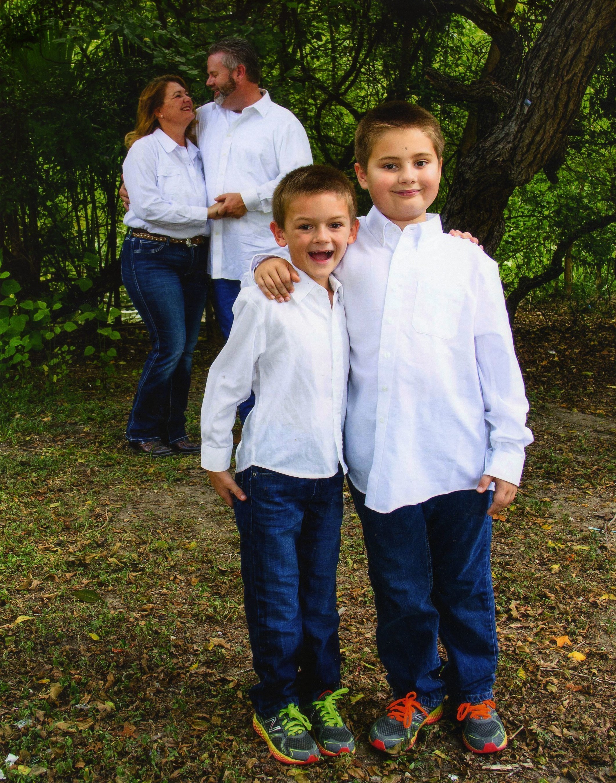 Brothers Jack and J.D. Roberts, shown here with their parents, Candice and Ronnie Roberts, were born prematurely. With support from the March of Dimes and the research it funds, today the boys are active and thriving at ages six and eight.