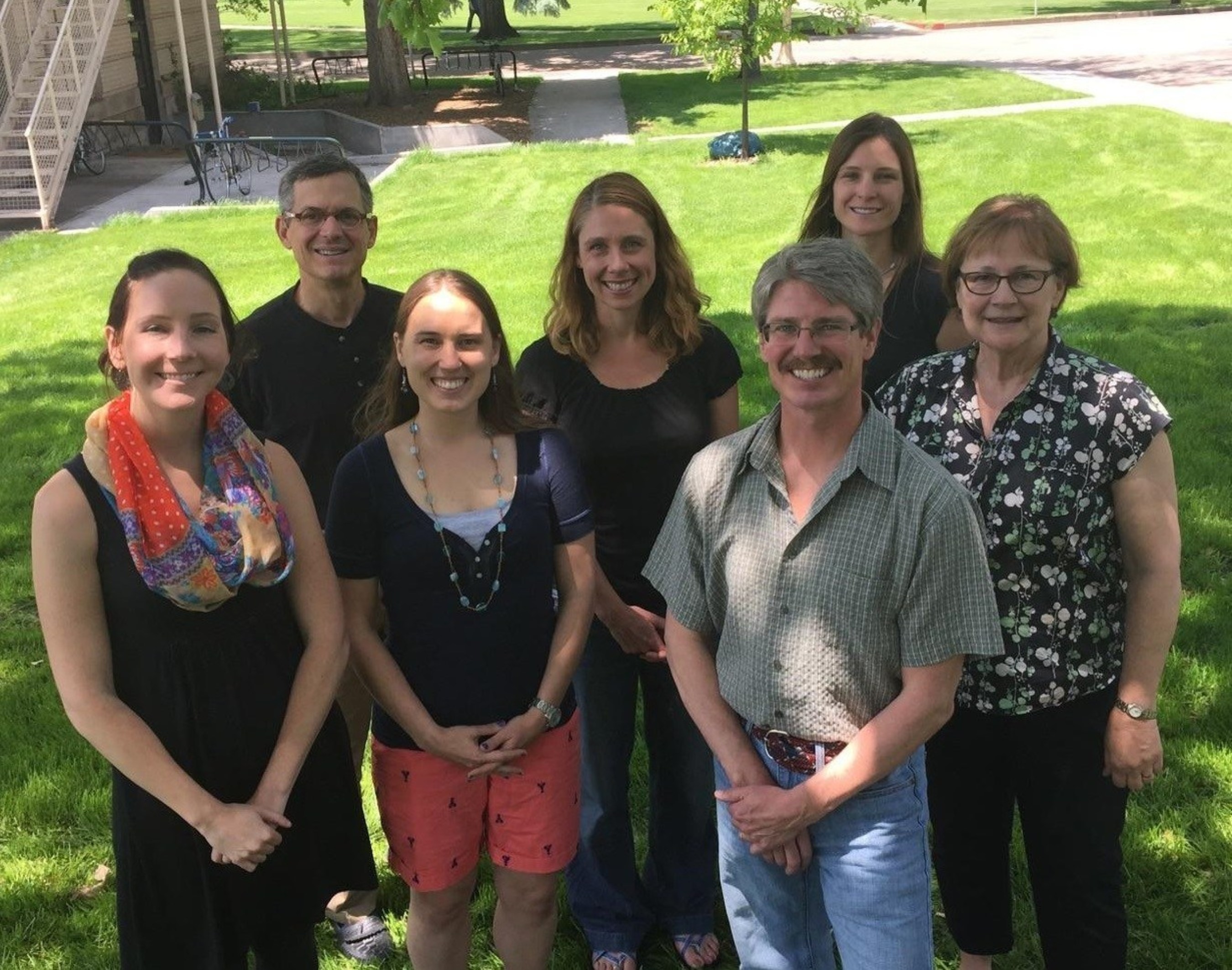 REST Project team from Colorado State University's Department of Occupational Therapy (from left to right: Shannon Lavey, Craig Spooner, Natalie Vickers, Arlene Schmid, Aaron Eakman, Erica Schelly, Cathy Schelly; not shown: Joshua Burns, and Kim Henry - Department of Psychology)