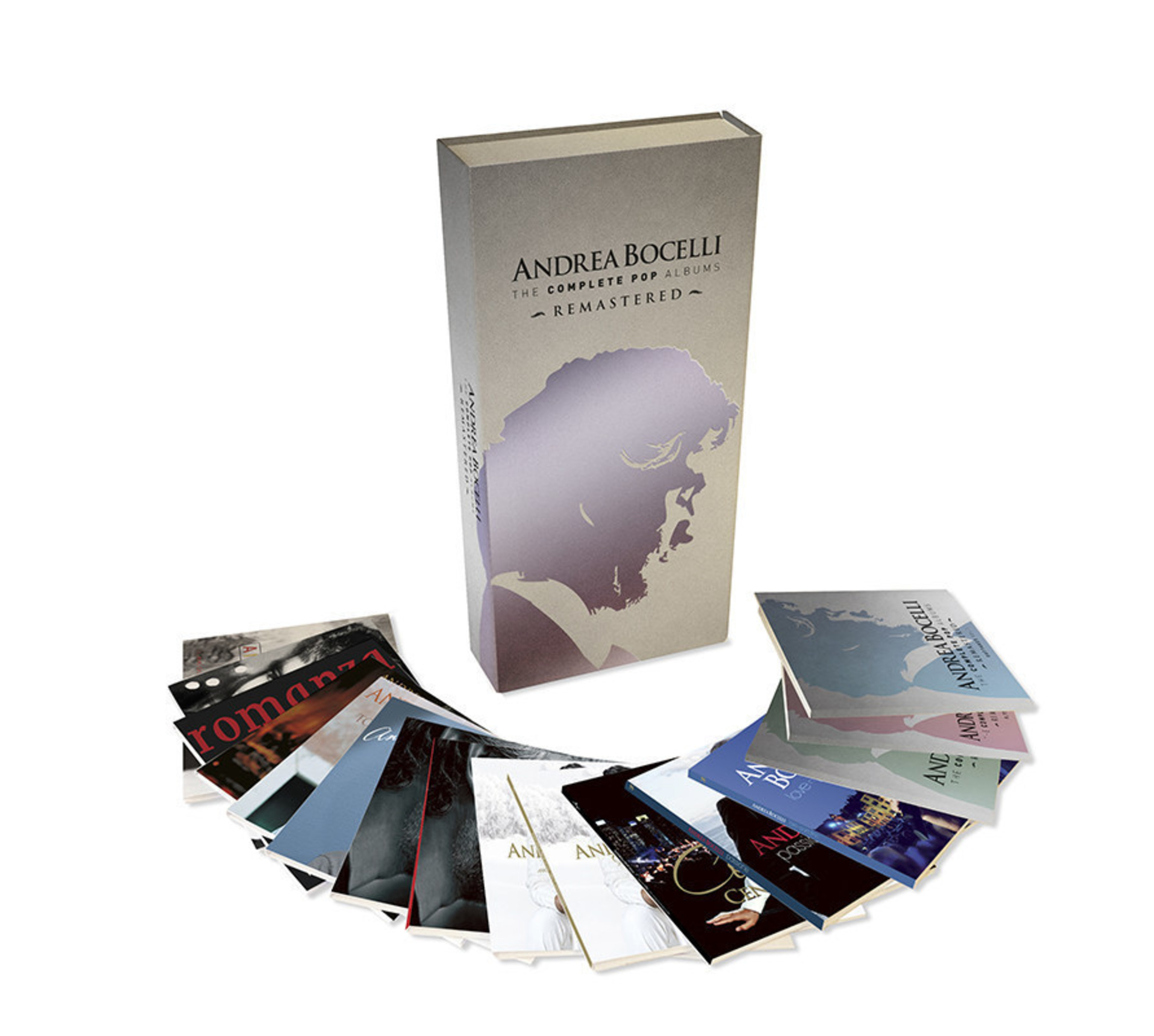 GLOBAL SUPERSTAR ANDREA BOCELLI  -  THE COMPLETE POP ALBUMS-REMASTERED AVAILABLE IN A BEAUTIFUL 16-CD BOX SET - Thirteen of Renowned Italian Tenor's Remastered Studio Albums Plus 3 Bonus Discs of Rare or Previously Unavailable Material AVAILABLE-July 10, 2015