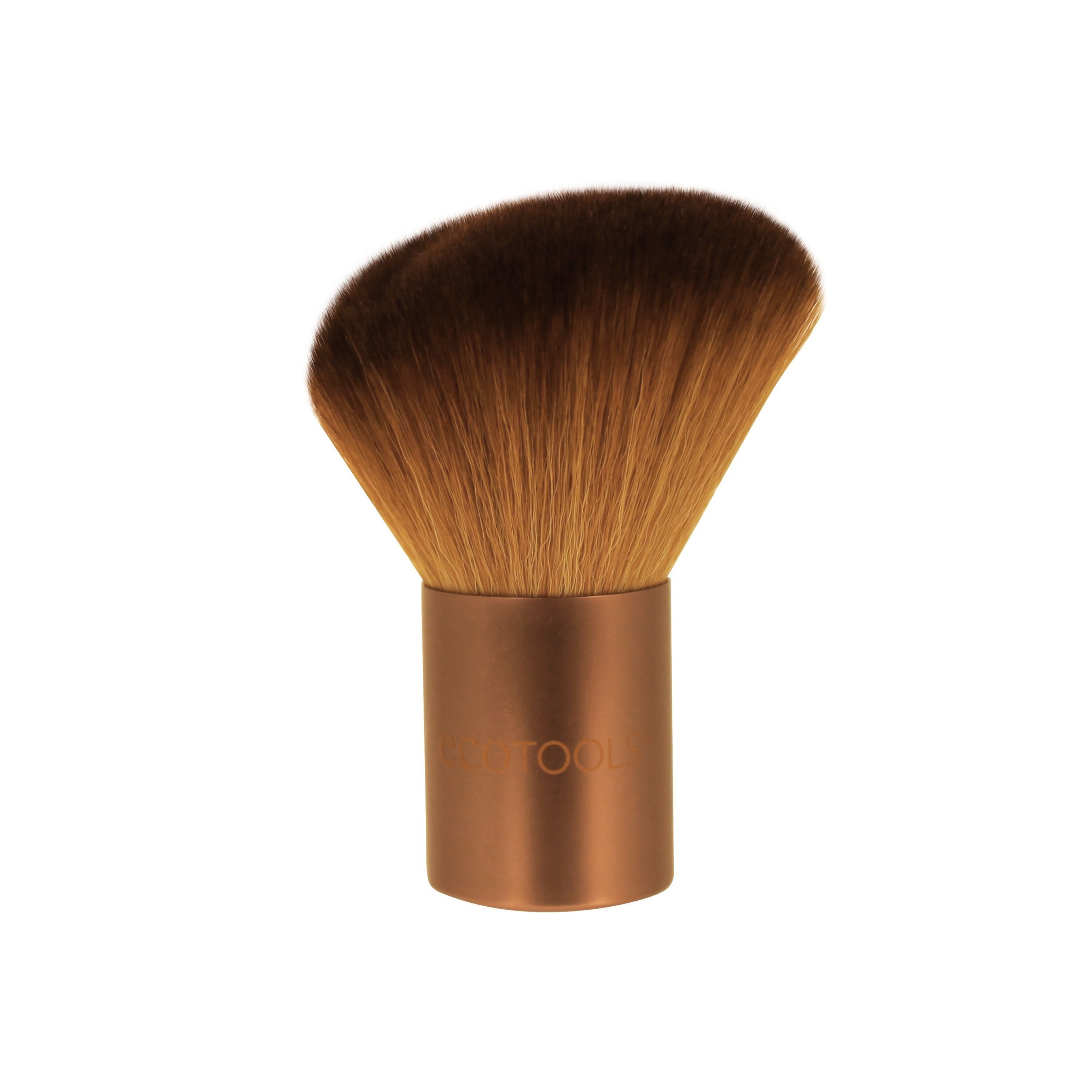 The new EcoTools Angled Kabuki Brush is the largest and softest brush in the EcoTools line. It's ideal for adding definition and glow to your face, neck, decolletage and shoulders with a sweep of bronzer or powder.