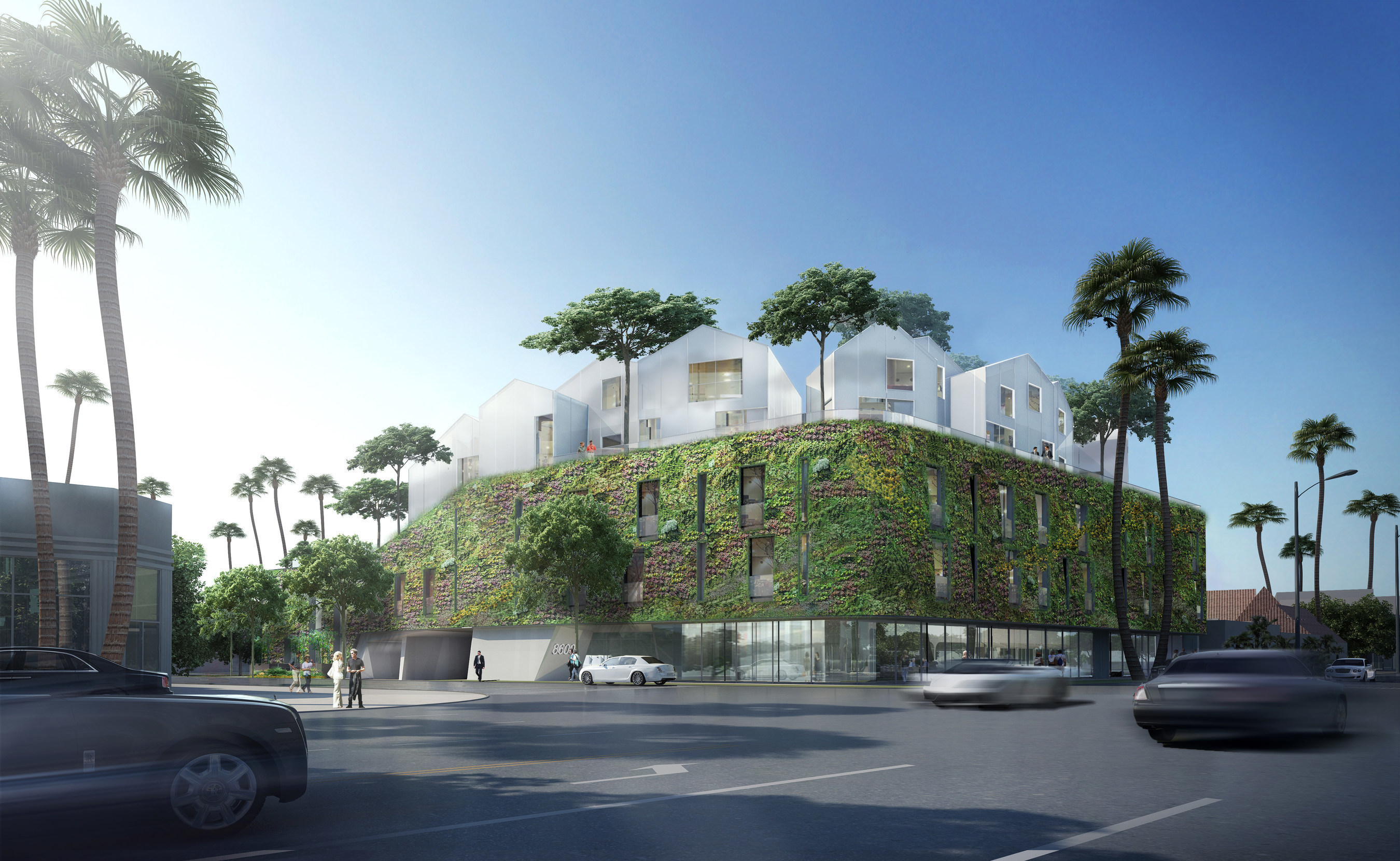 8600 Wilshire in Beverly Hills, rendering courtesy of MAD