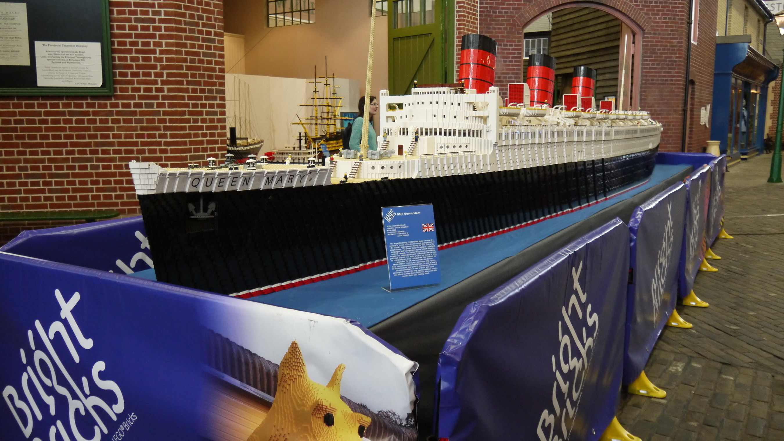 WORLD'S LARGEST LEGO(C) BRICK MODEL SHIP COMES TO THE QUEEN MARY IN LONG BEACH