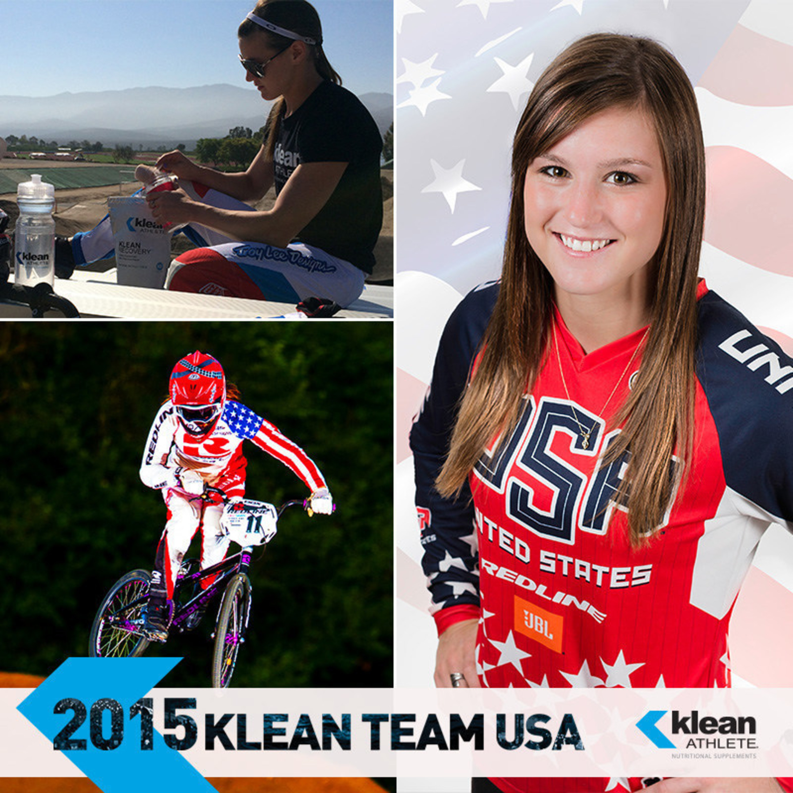 BMX Pro Alise Post Joins the 2015 Klean Team USA, sponsored by Klean Athlete. Learn more at www.kleanathlete.com