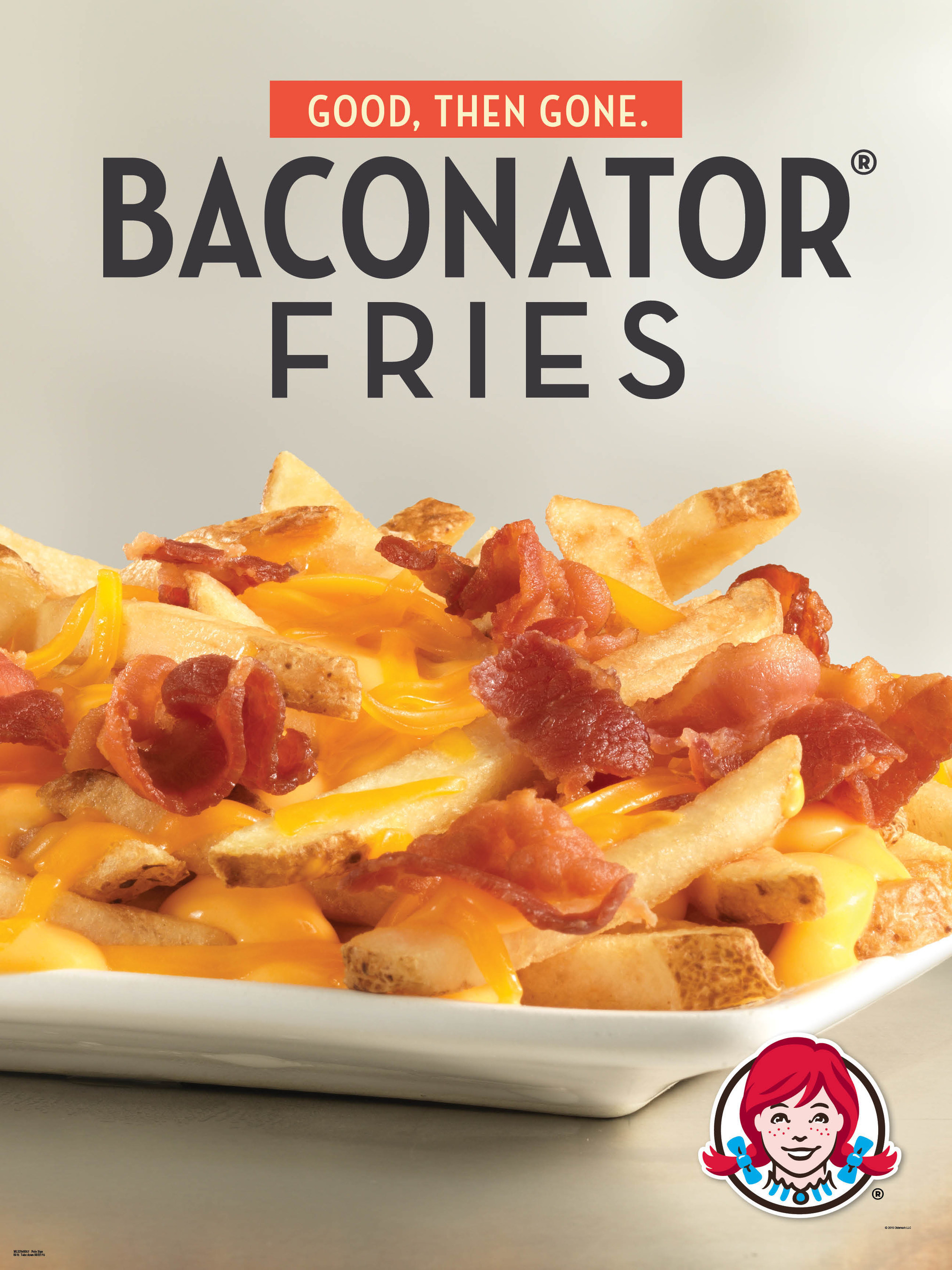 The Baconator and the new, limited-time Baconator Fries are the real deal. Made with real Applewood Smoked Bacon and cooked in-restaurant every day, these offerings represent Wendy's longstanding commitment to quality ingredients and fresh preparation. The new Baconator Fries load fresh-cooked bacon with warm cheddar cheese sauce and shredded cheddar cheese over Wendy's natural-cut fries. Wendy's famous Baconator combines six strips of bacon with two quarter pound, 100 percent, all-natural beef patties...