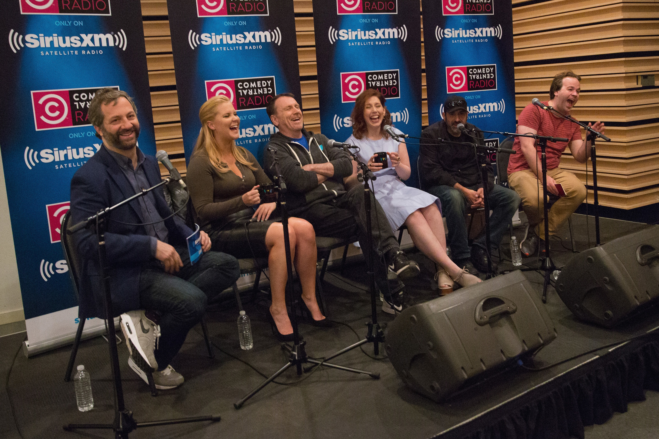 SiriusXM 'Town Hall' with Amy Schumer, Colin Quinn, Vanessa Bayer, Mike Birbiglia and Dave Attell hosted by Judd Apatow on SiriusXM's Comedy Central Radio