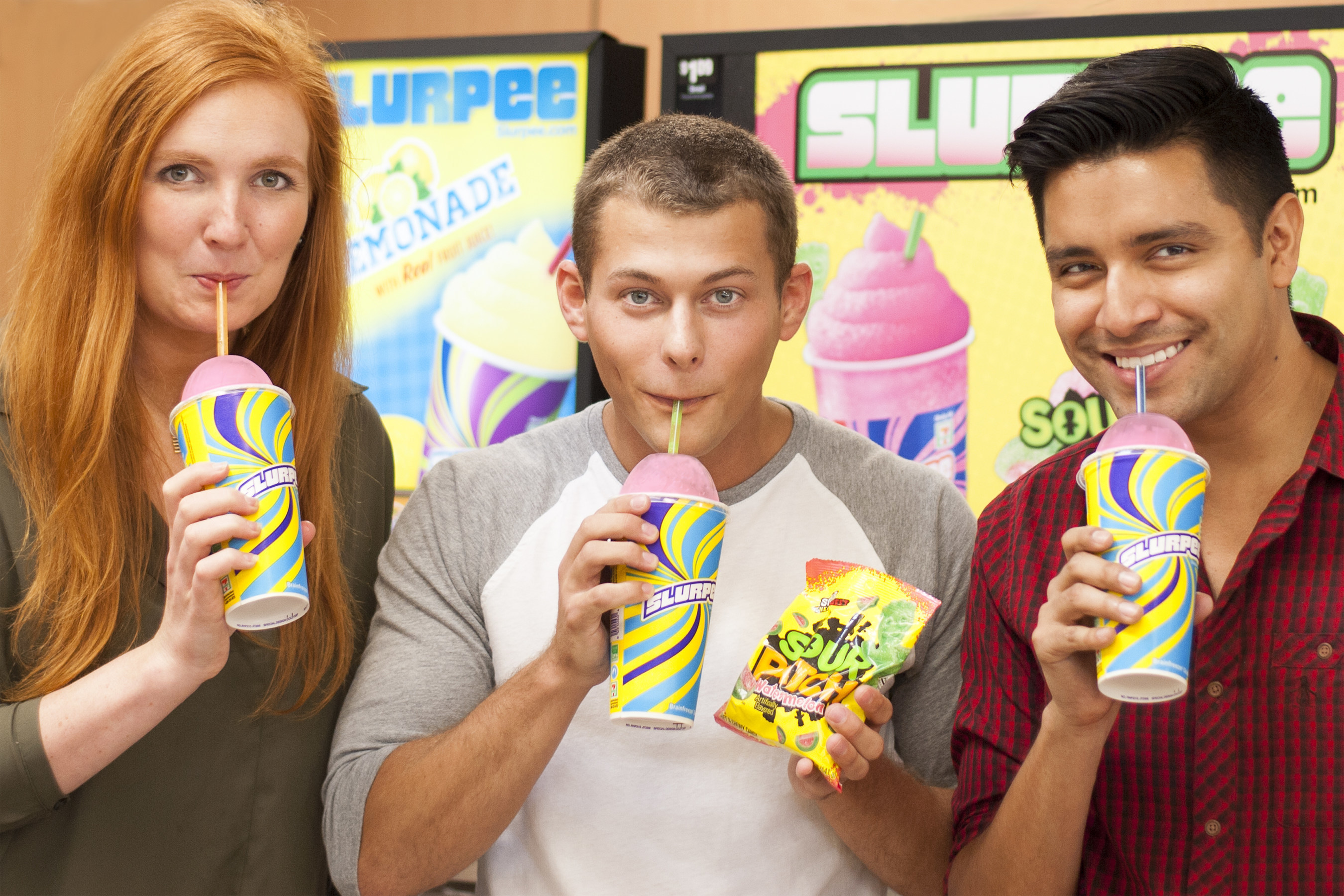 7-Eleven(R) and SOUR PATCH KIDS partner for New SOUR PATCH(R) Watermelon flavored Slurpee(R). The newest Slurpee flavor will be exclusively available at participating 7-Eleven stores beginning July 1.
