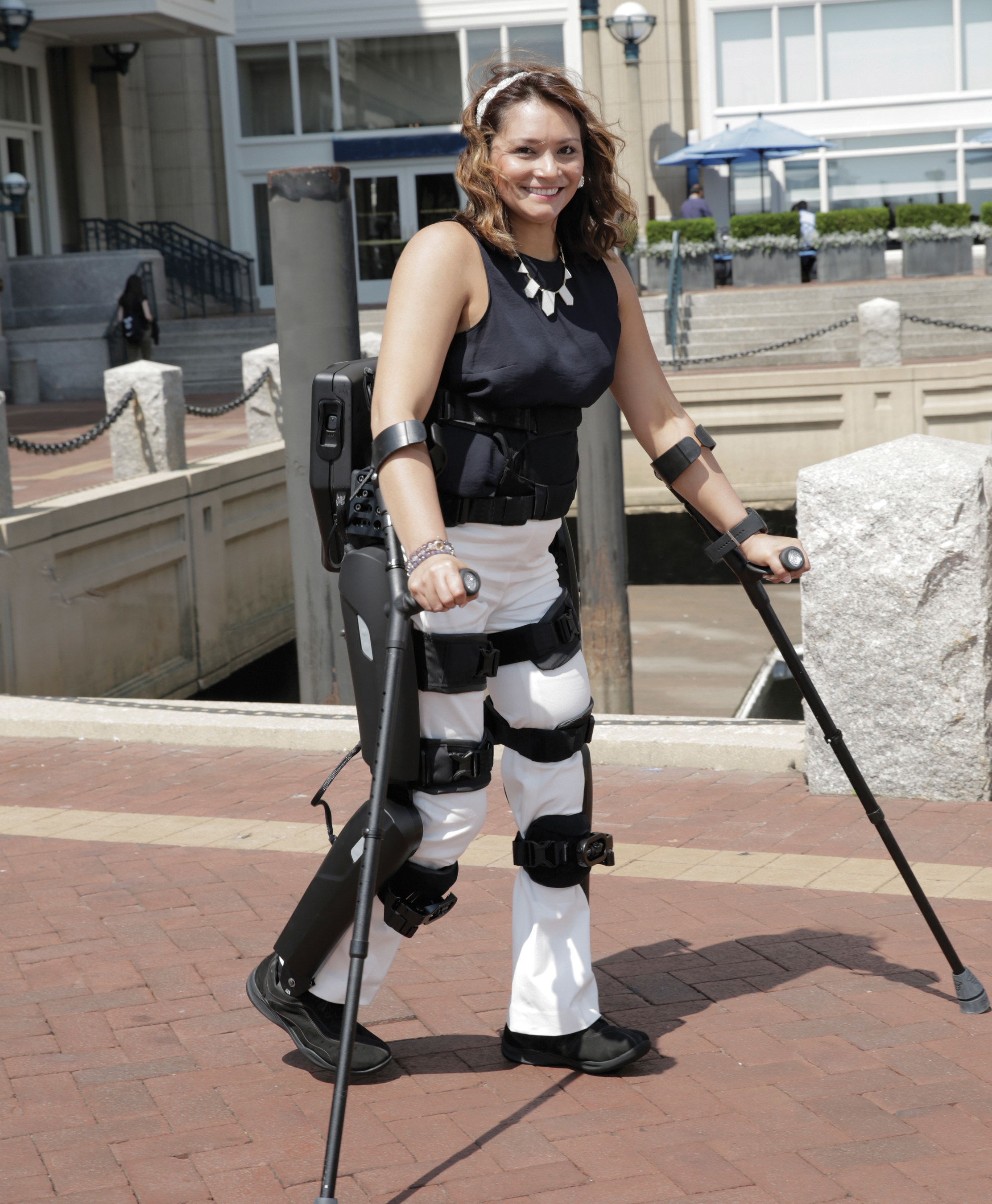 ReWalker Marcela Turnage demonstrates the new ReWalk Personal System 6.0, the sixth generation community use exoskeleton system.   The ReWalk Personal 6.0 offers those in the spinal cord injured community the most functional exoskeleton system with the fastest walking speed and the most precise fit, among many other key benefits.  ReWalk Robotics offers the only FDA cleared exoskeleton systems for rehabilitation and personal use in the U.S.