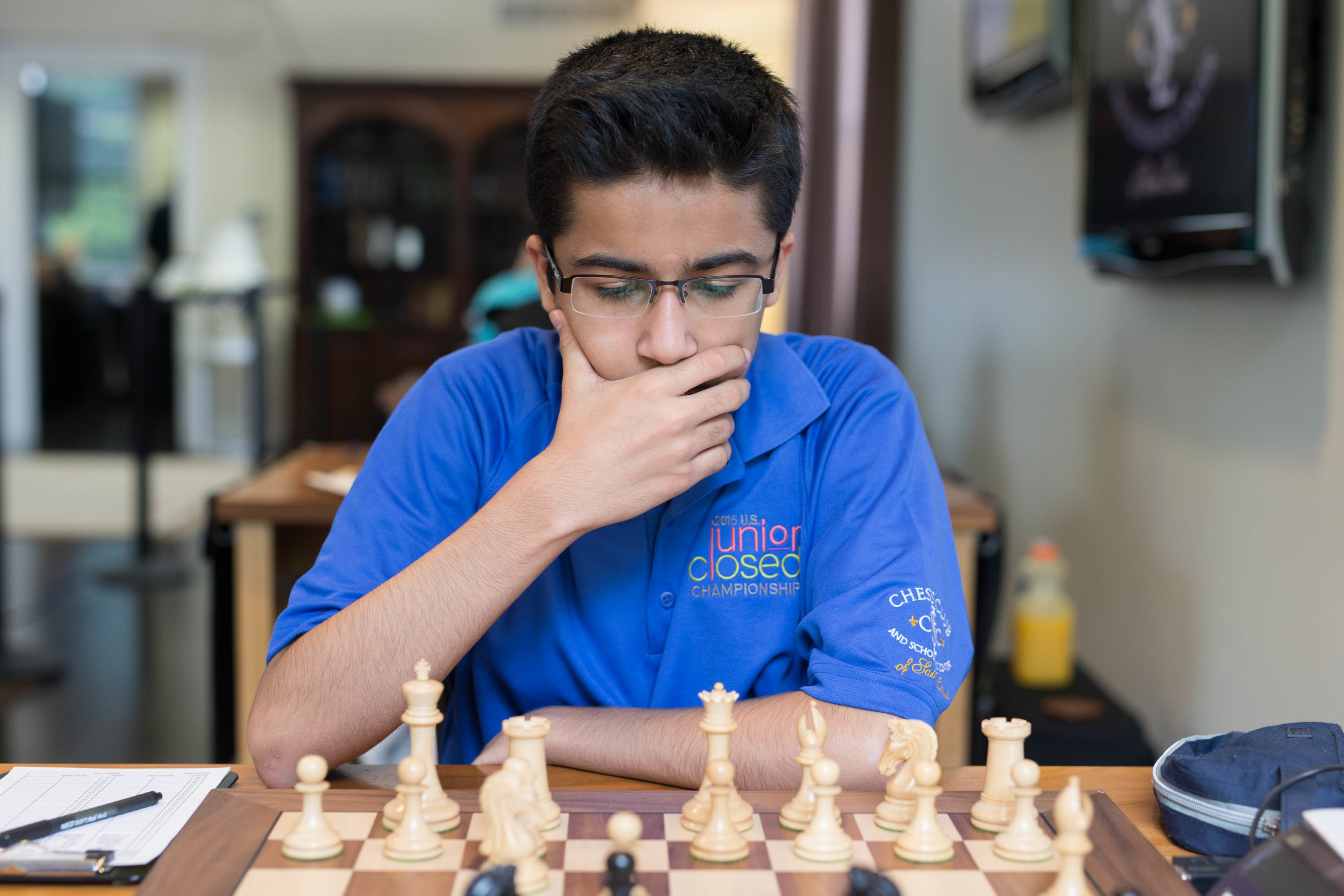 International Master Akshat Chandra Wins Prestigious Junior Closed Championship on July 15, 2015 at the Chess Club and Scholastic Center of Saint Louis.