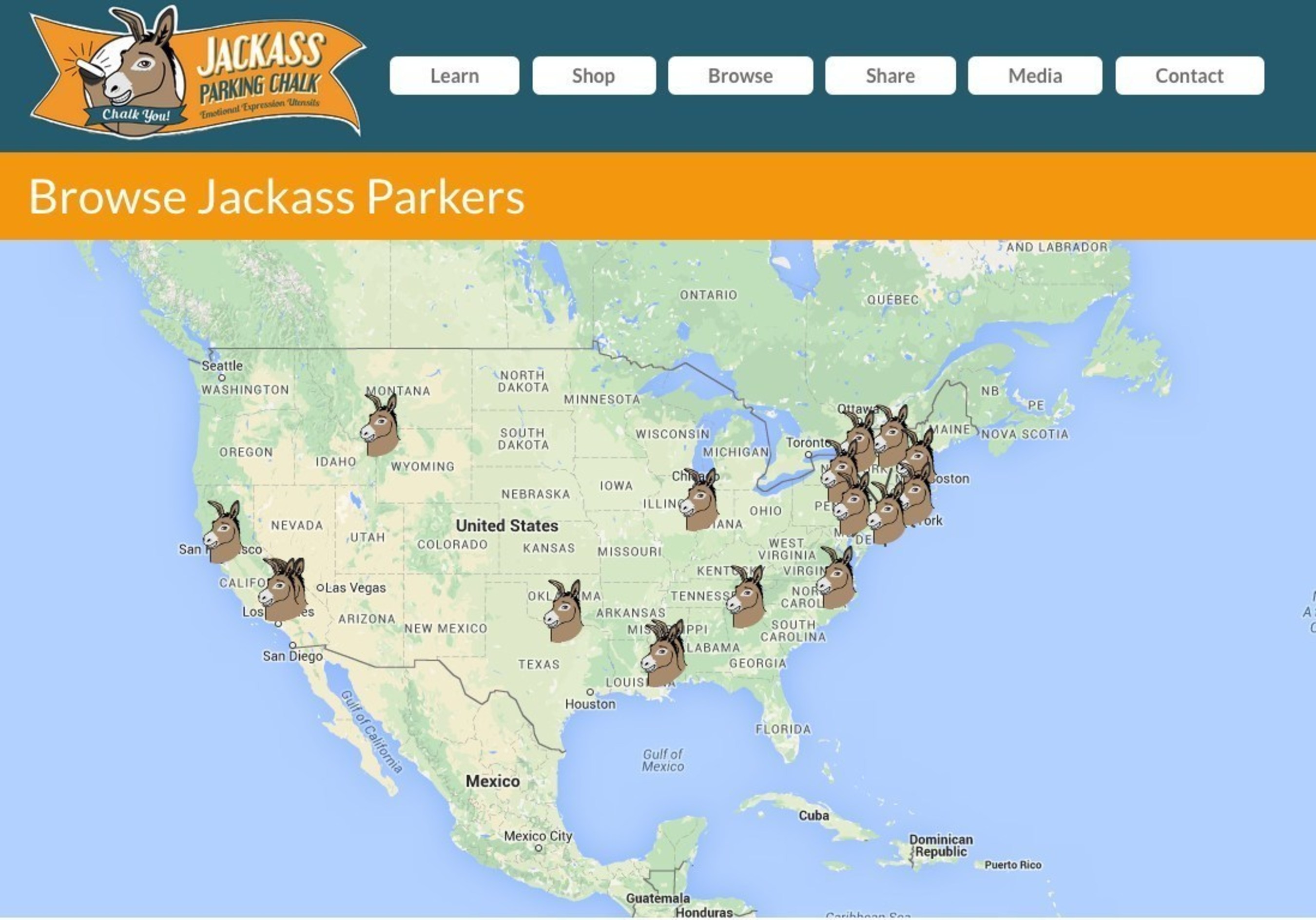 Browse Jackass Parkers at https://chalkyou.com