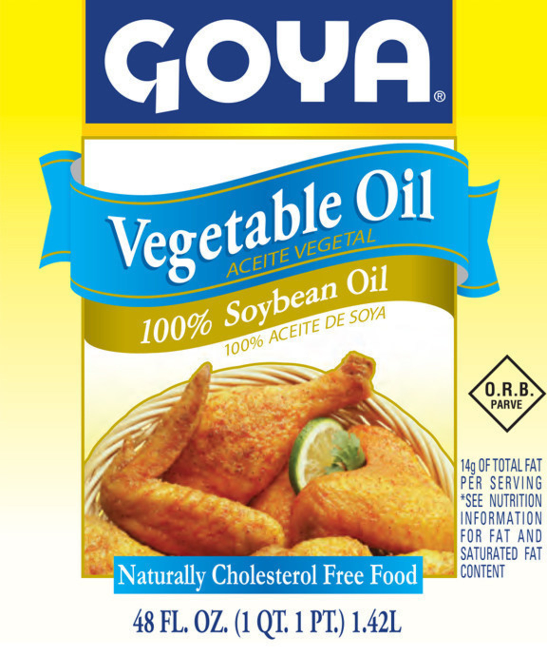 Goya Foods updates label to showcase "100% Soybean Oil".