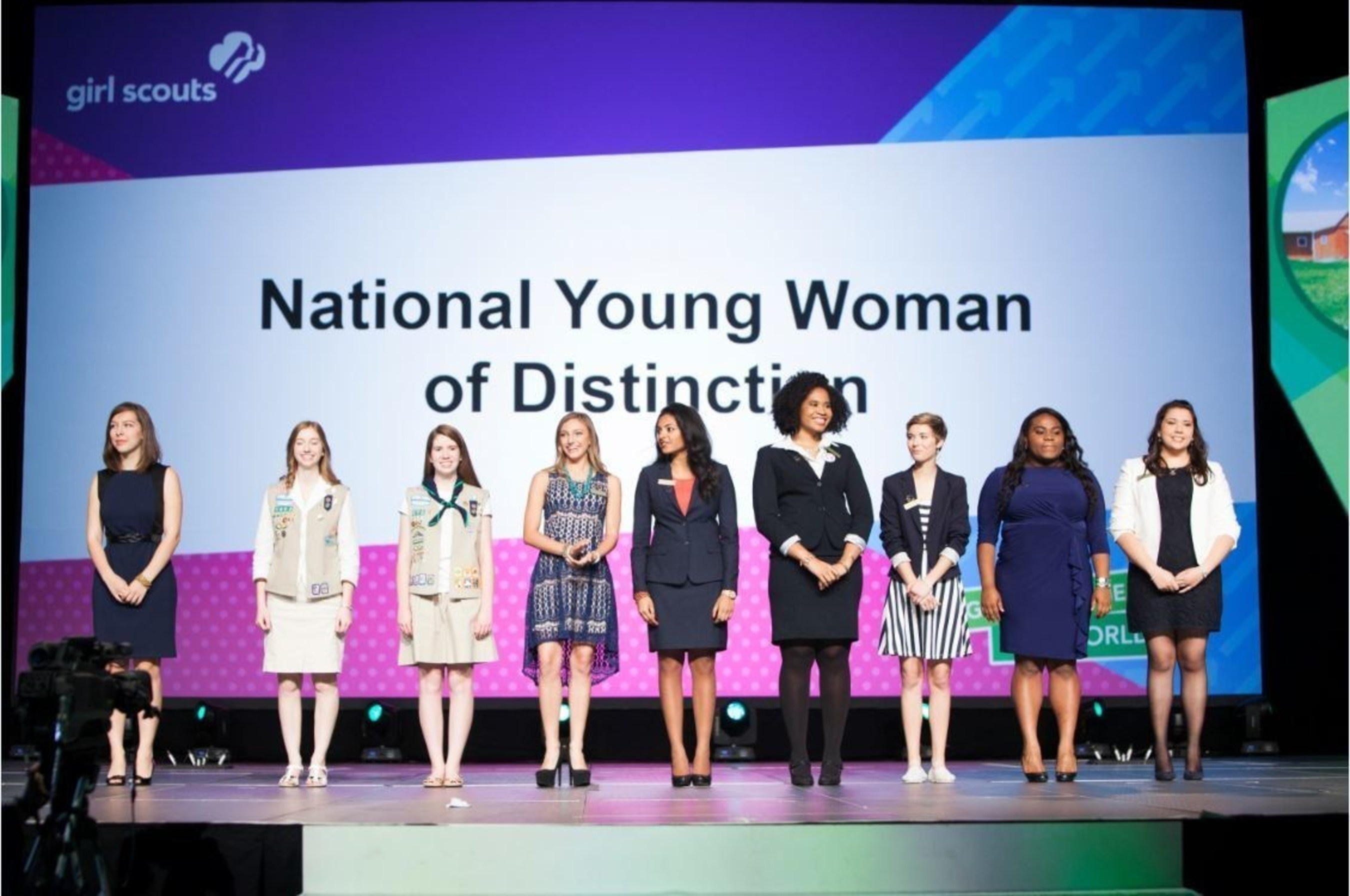 2014 National Young Women of Distinction at Girl Scout Convention