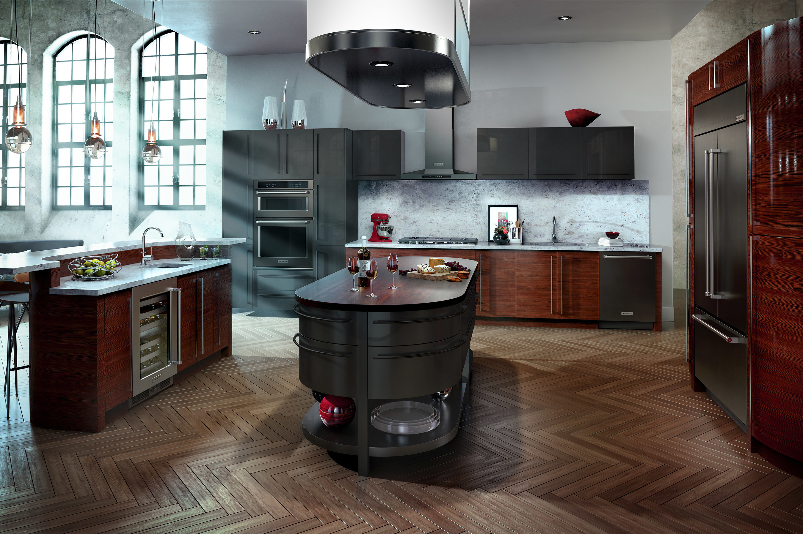 Ready For A Kitchen Revamp? New Black Stainless Steel And Traditional